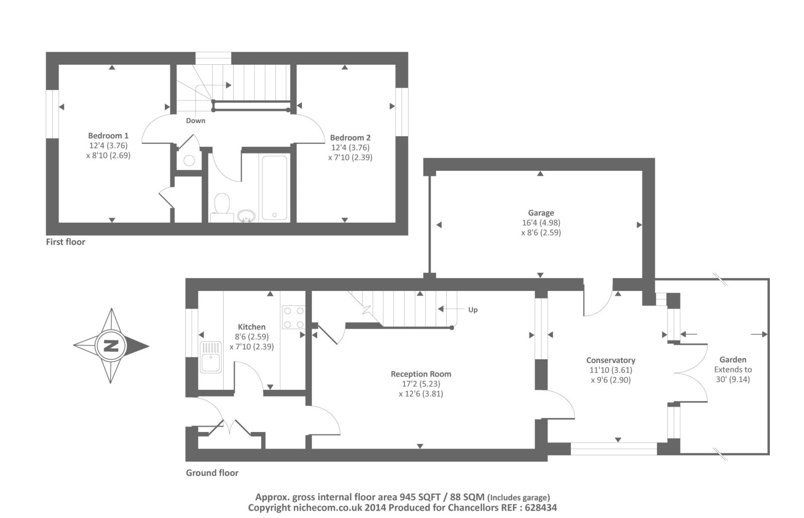 2 Bedrooms Semi-detached house to rent in Thatcham, Berkshire RG19