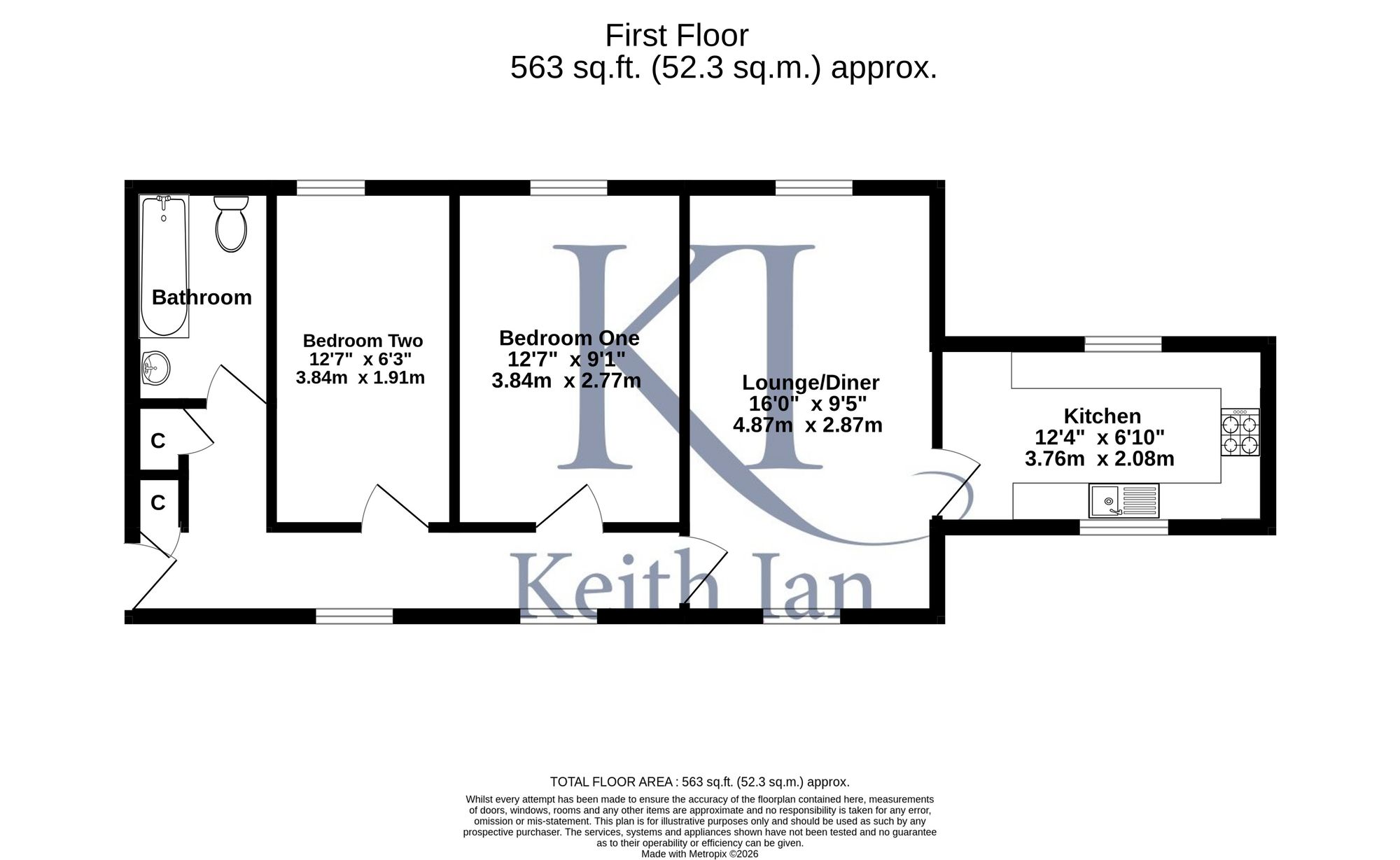 Flat 25, The Octagon Collett Road, Ware floorplan