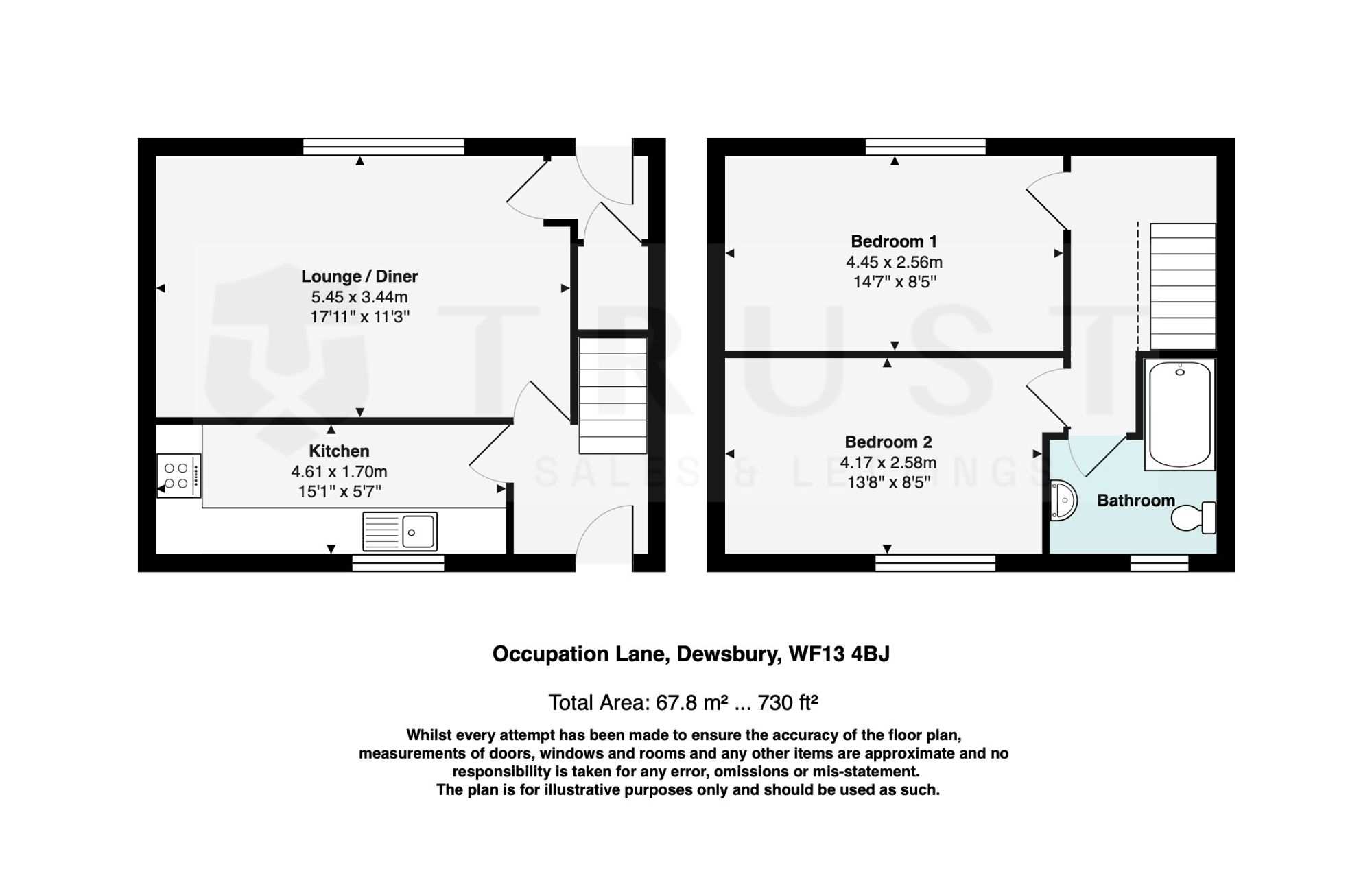 36 Occupation Lane, Dewsbury floorplan