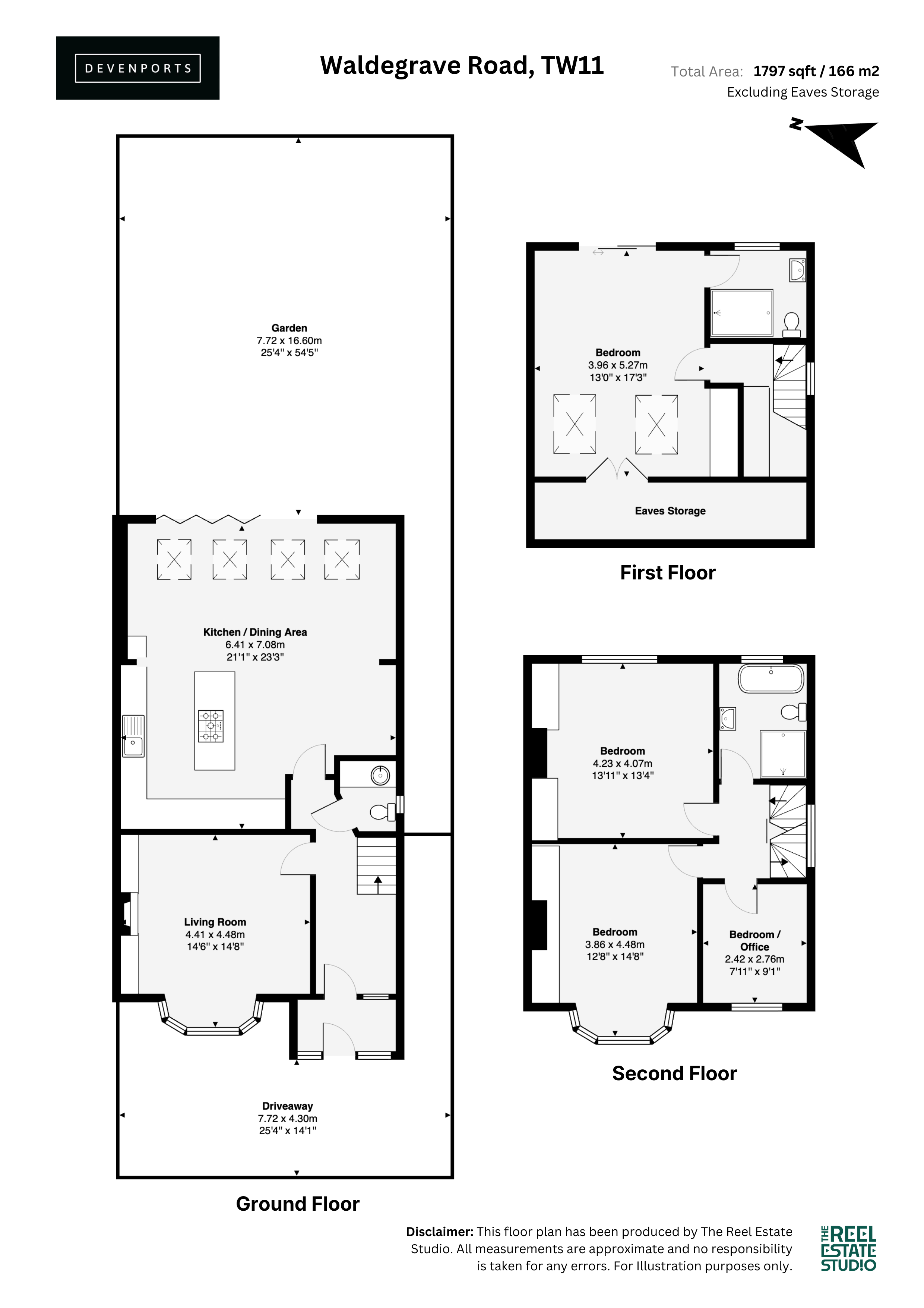 128, Waldegrave Road, Teddington floorplan