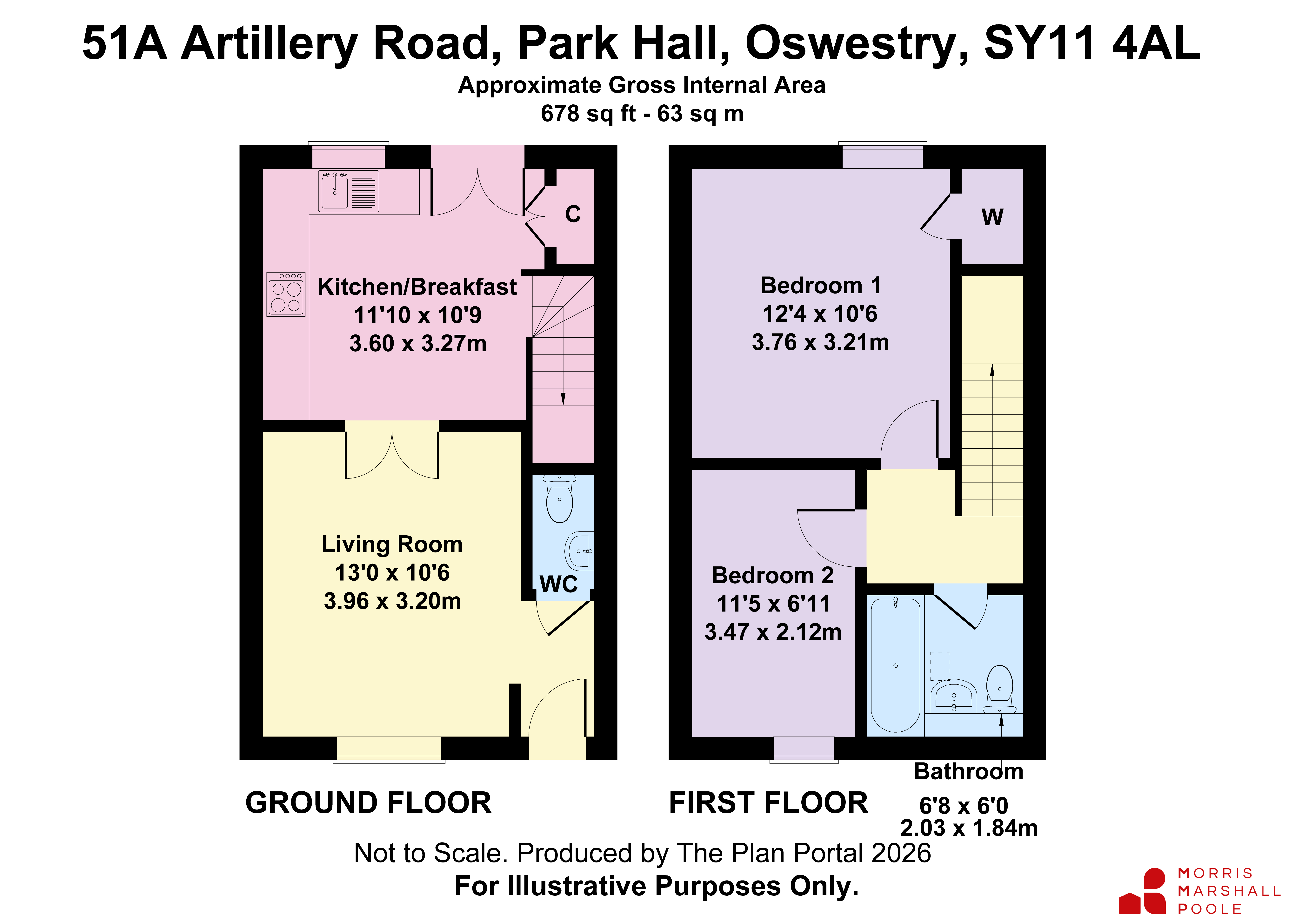 51A,, Artillery Road, Oswestry floorplan