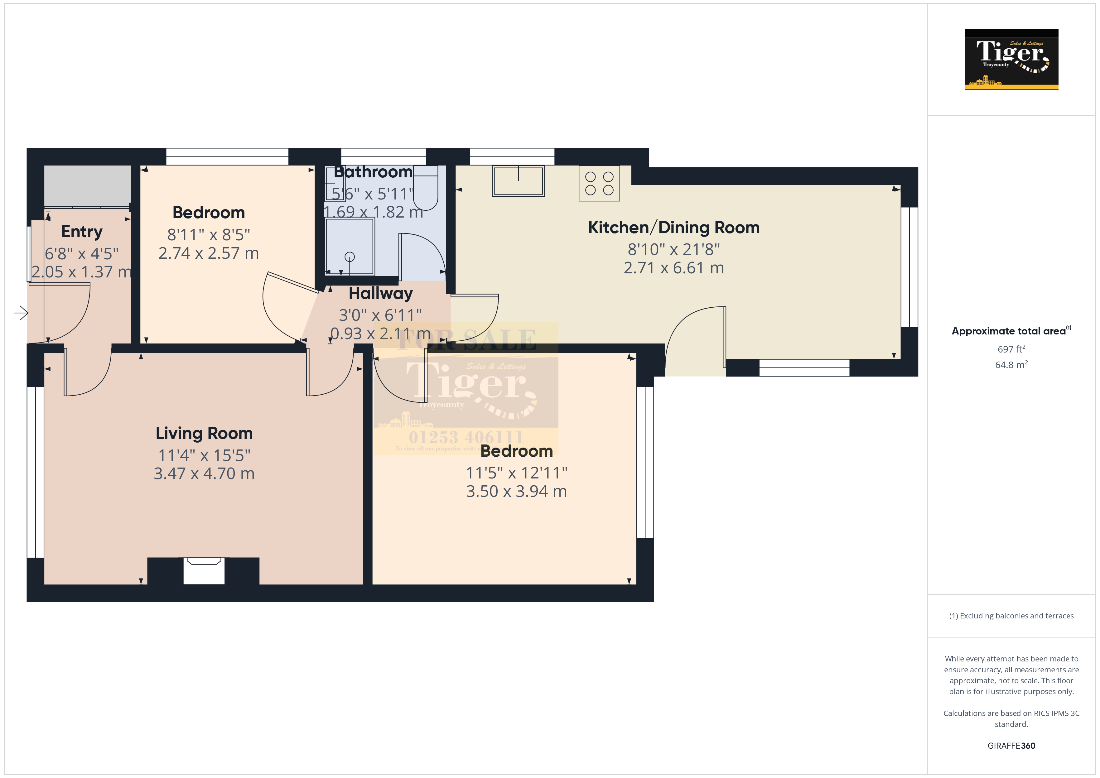 5, Kevin Avenue, Poulton-le-Fylde floorplan