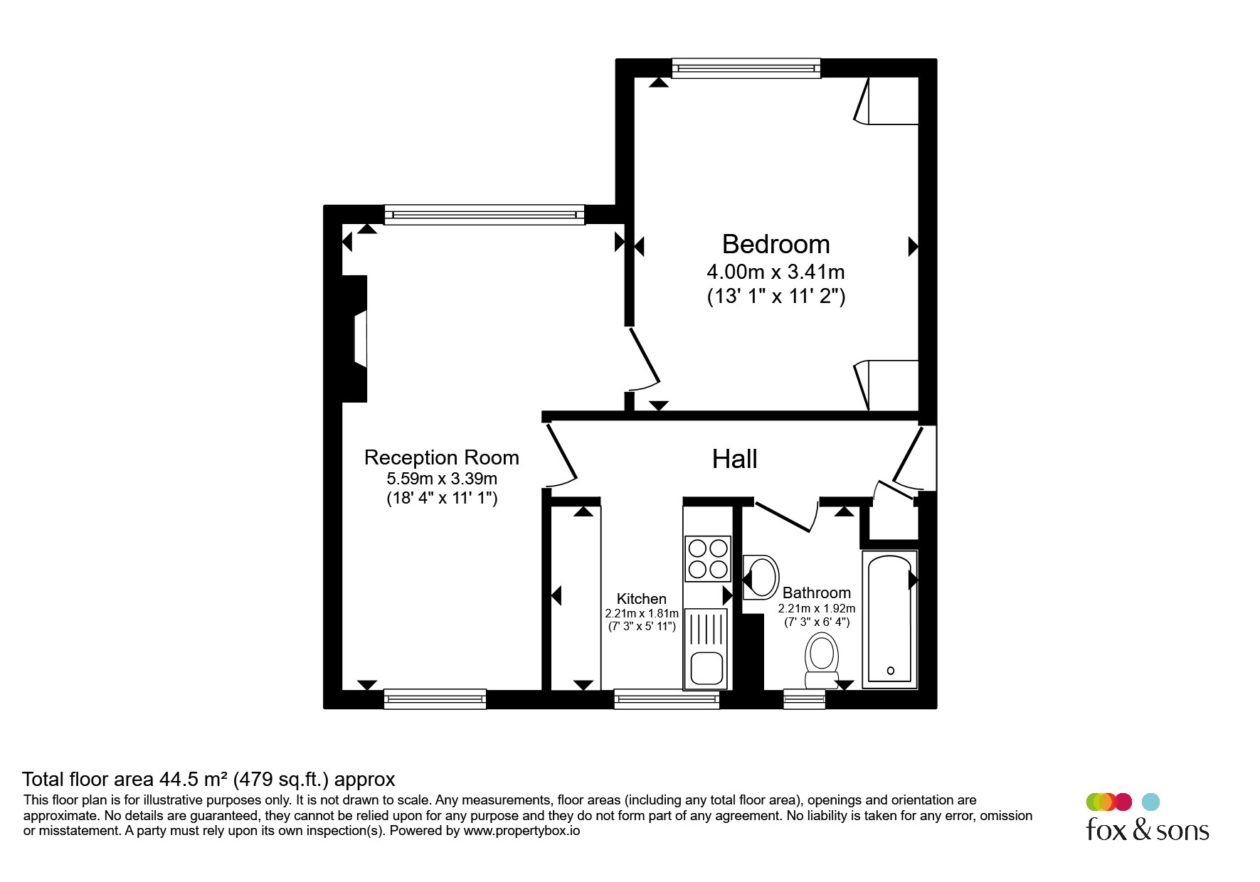 1, Surrey House, Eaton Place, Brighton floorplan