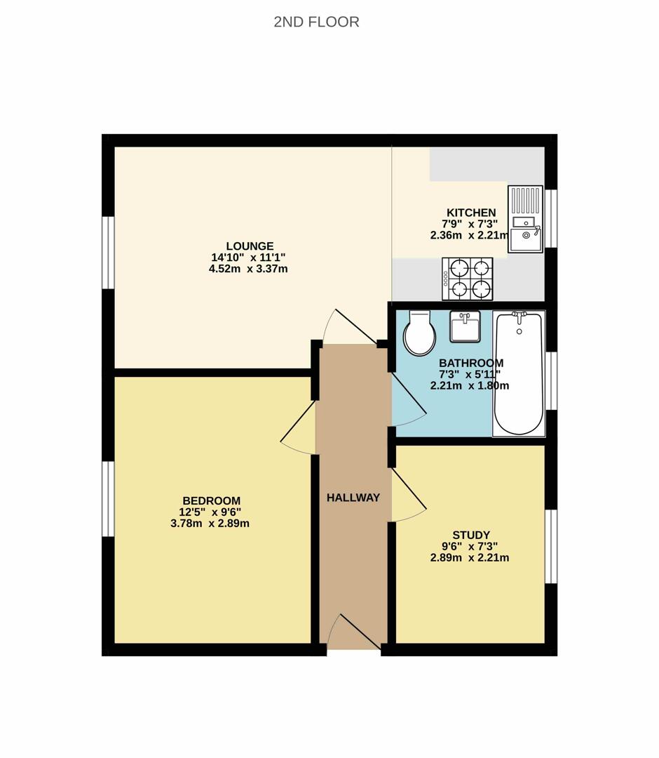 16 Old Works Court, Little Pennington Street, Rugby floorplan