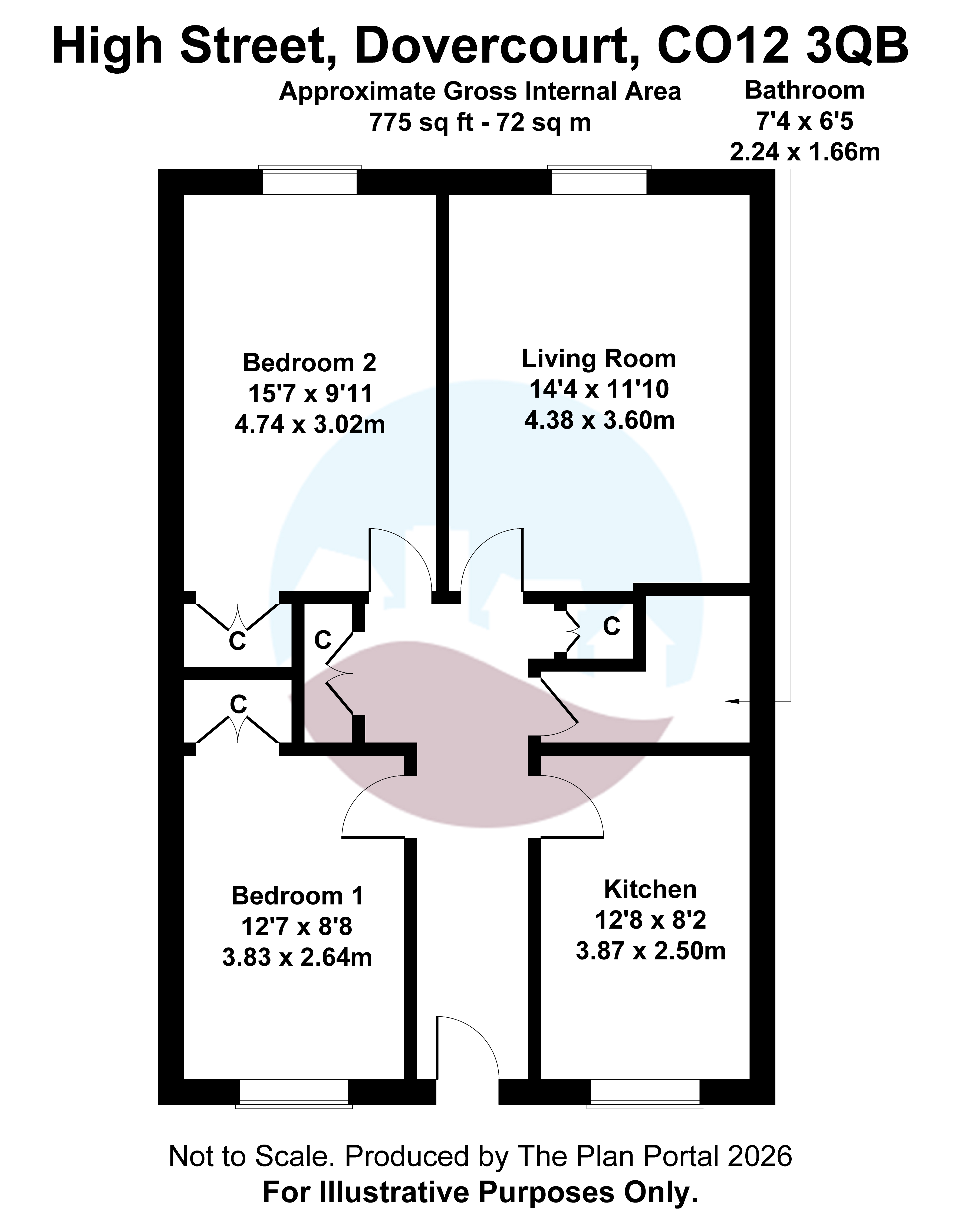 183, High Street, Harwich floorplan