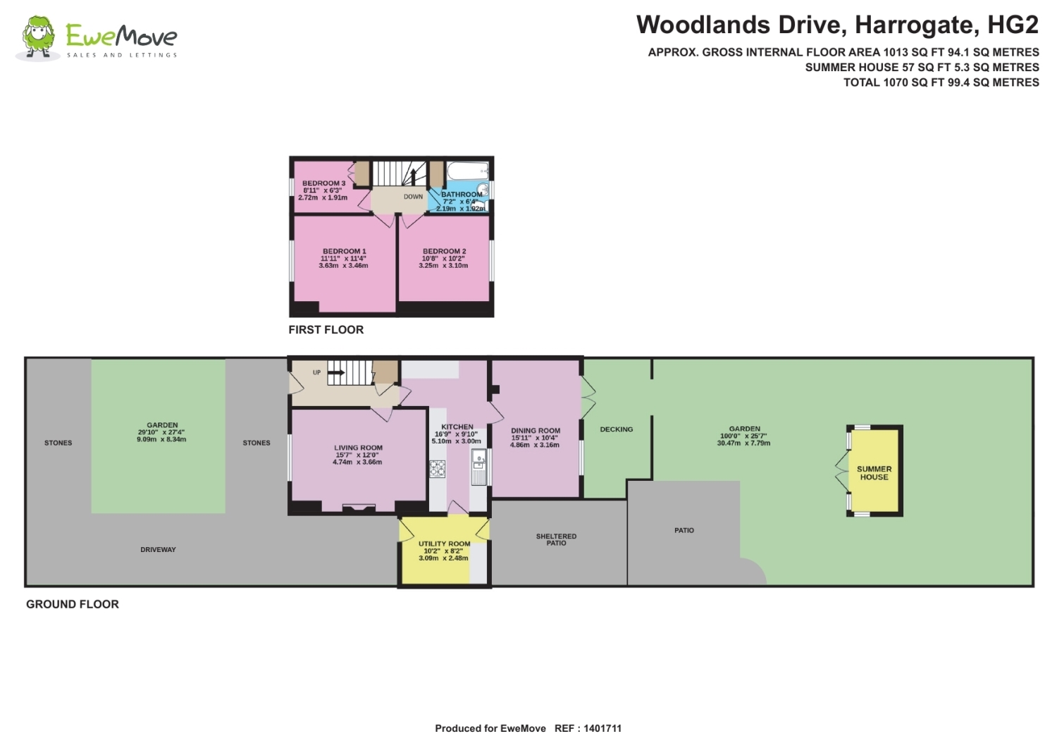 42, Woodlands Drive, Harrogate floorplan