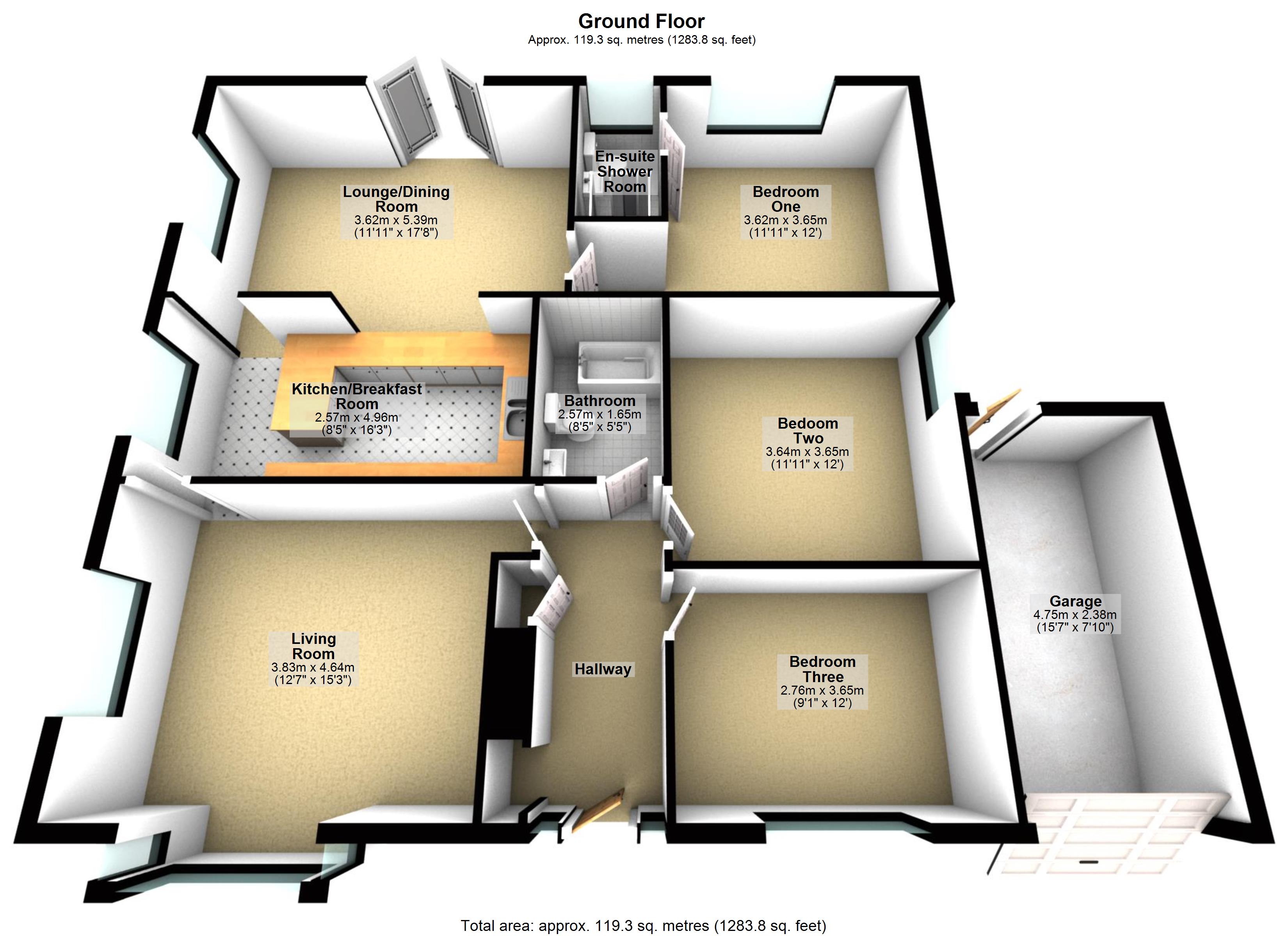 16, Kirk Lane, Nottingham floorplan