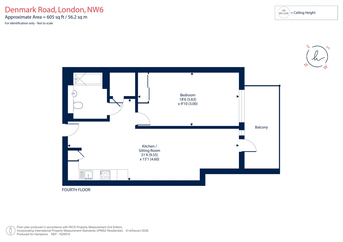 47, Baybrooke House, 41 Denmark Road, London floorplan