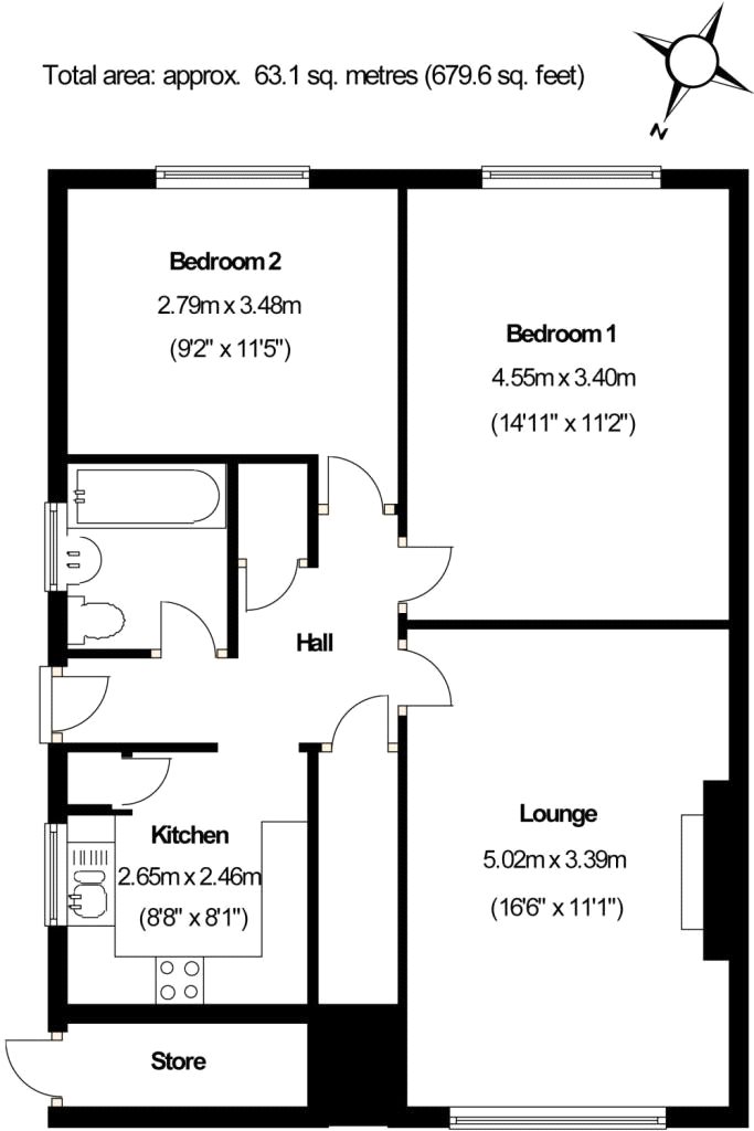 2 Bedrooms Maisonette for sale in St Johns, Woking, Surrey GU21