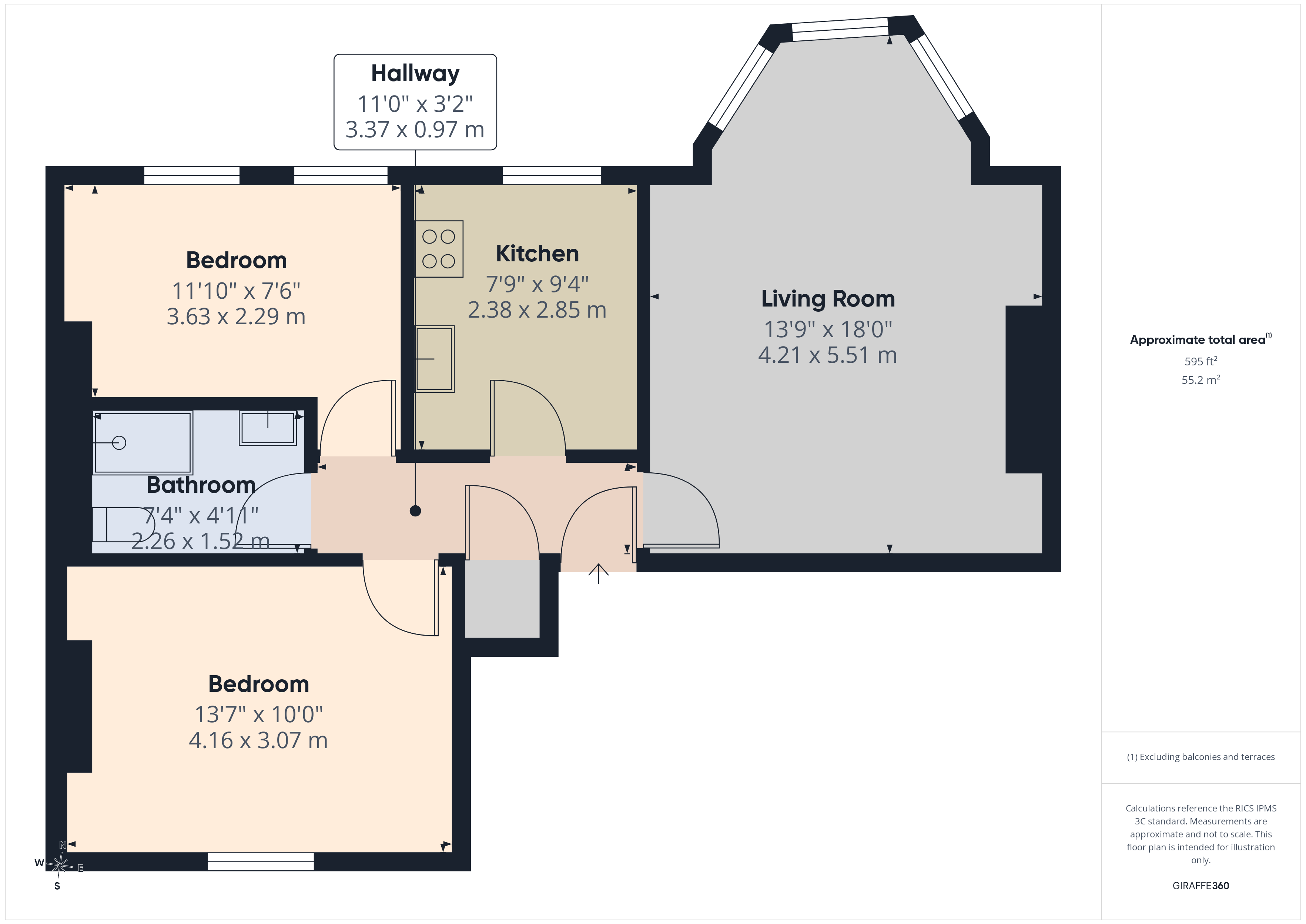 Flat 3, 348 Brownhill Road, London floorplan