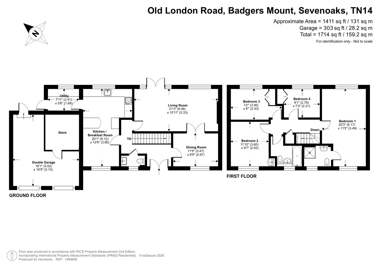 Larchvale House, 34A, Old London Road, Sevenoaks floorplan
