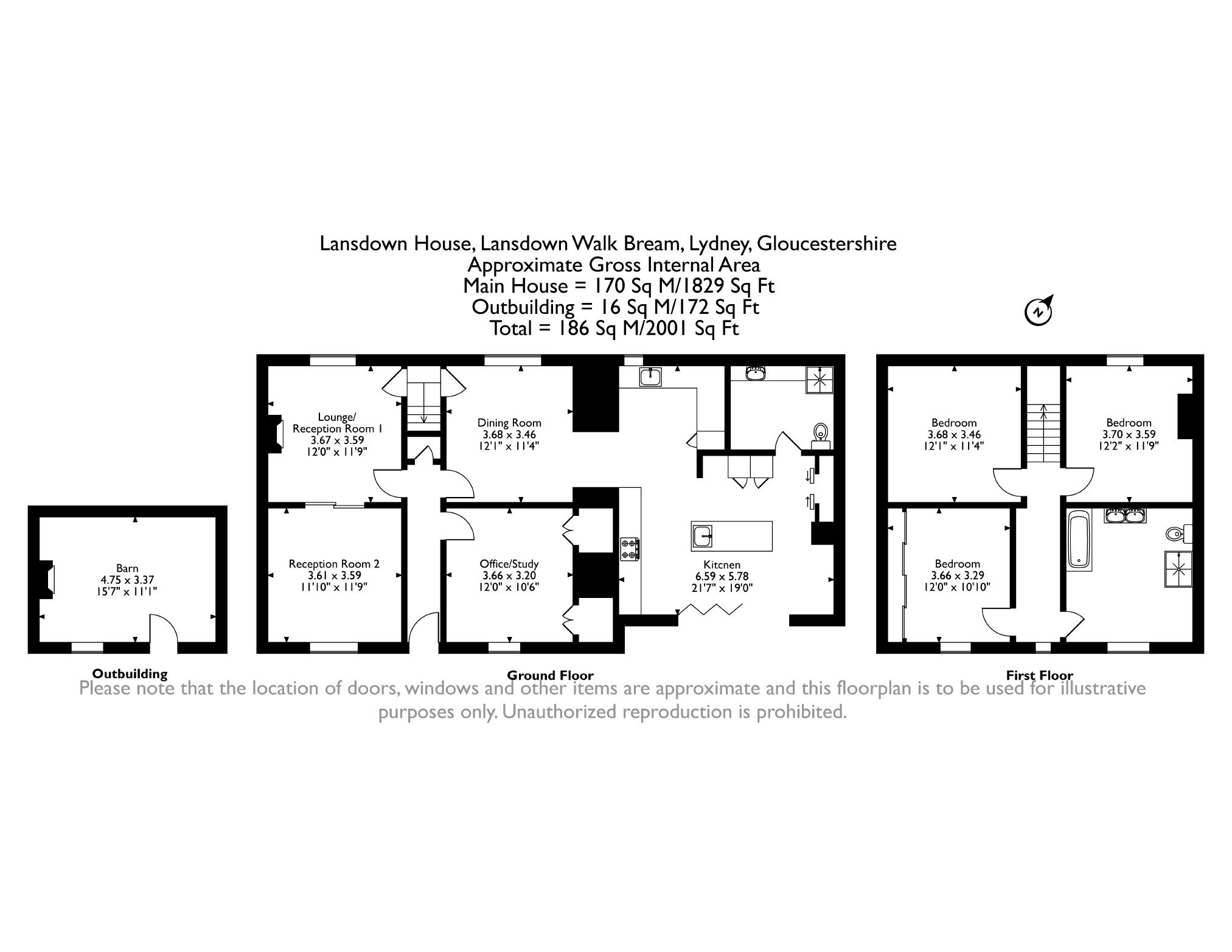 Lansdown House, Lansdown Walk, Bream, Lydney floorplan