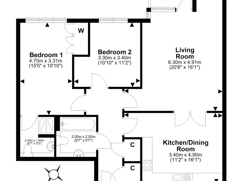 31/13 Brunswick Road, Brunswick, Edinburgh, EH7 5GW floorplan