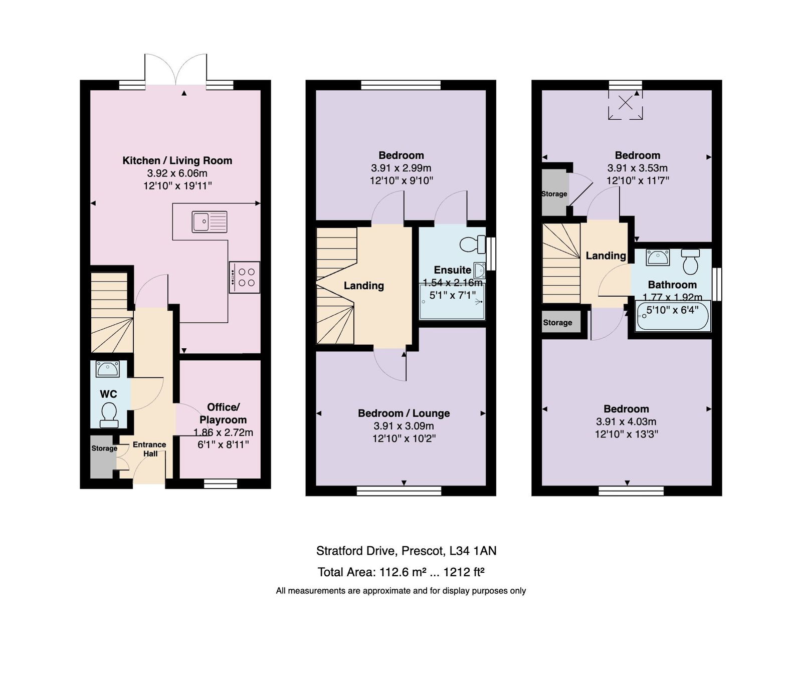 25 Stratford Drive, Prescot floorplan