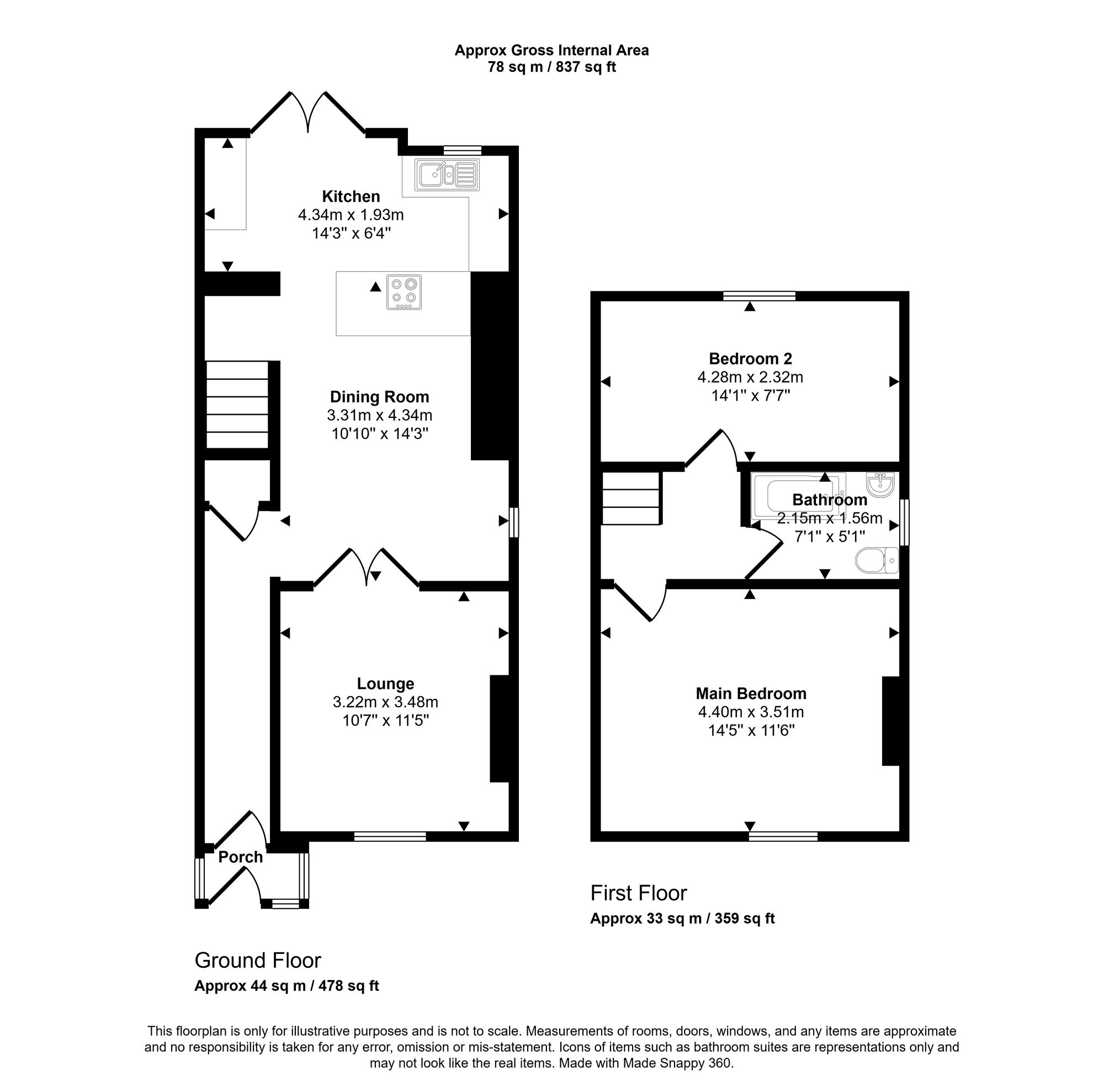 49 Pimbo Lane, Skelmersdale floorplan