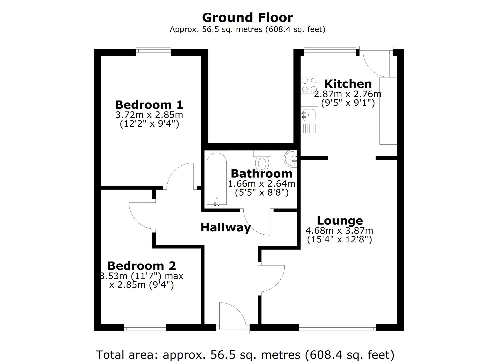 4 Wellesley Court, Retford floorplan