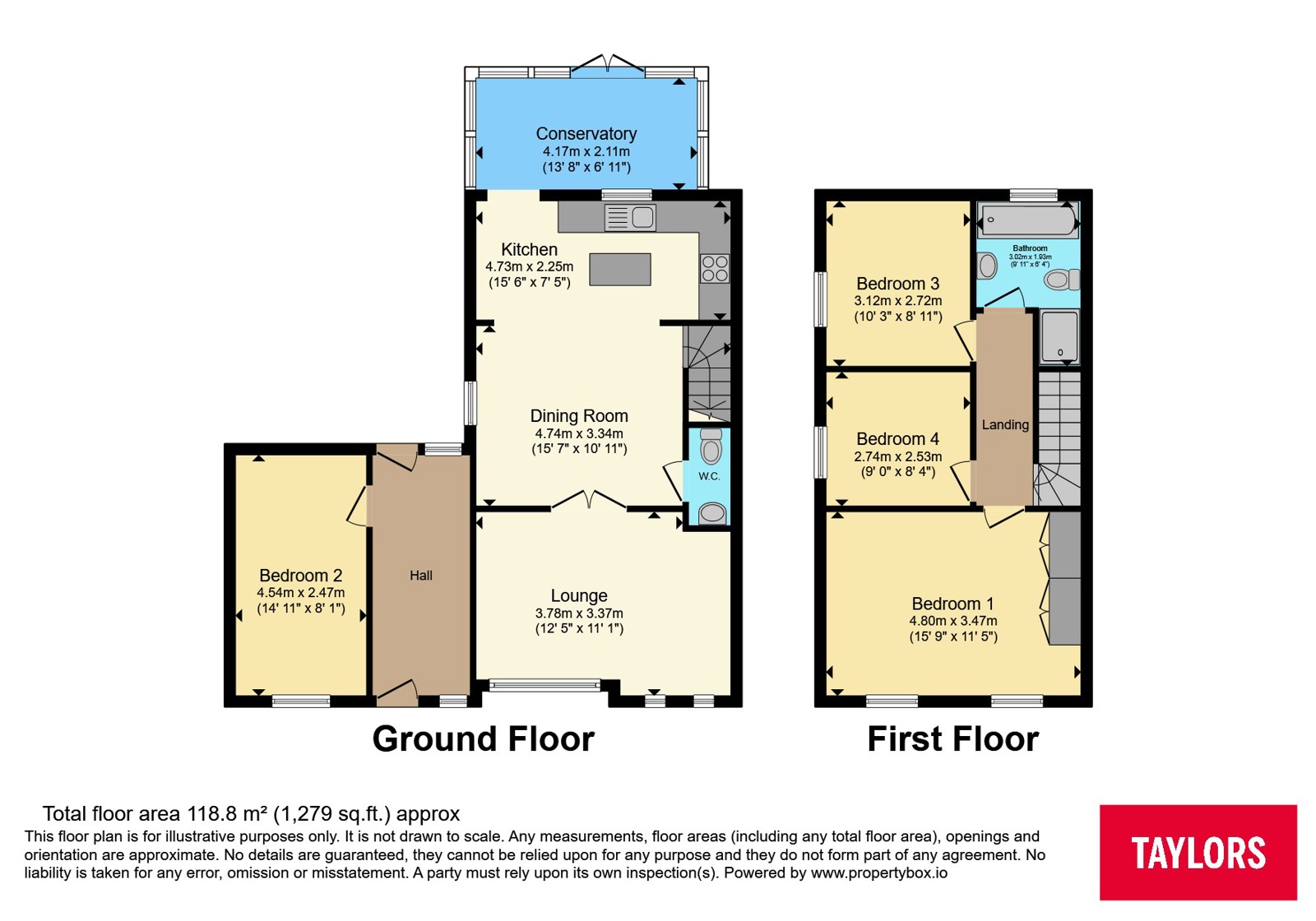 12, Edmund Close, Bristol floorplan