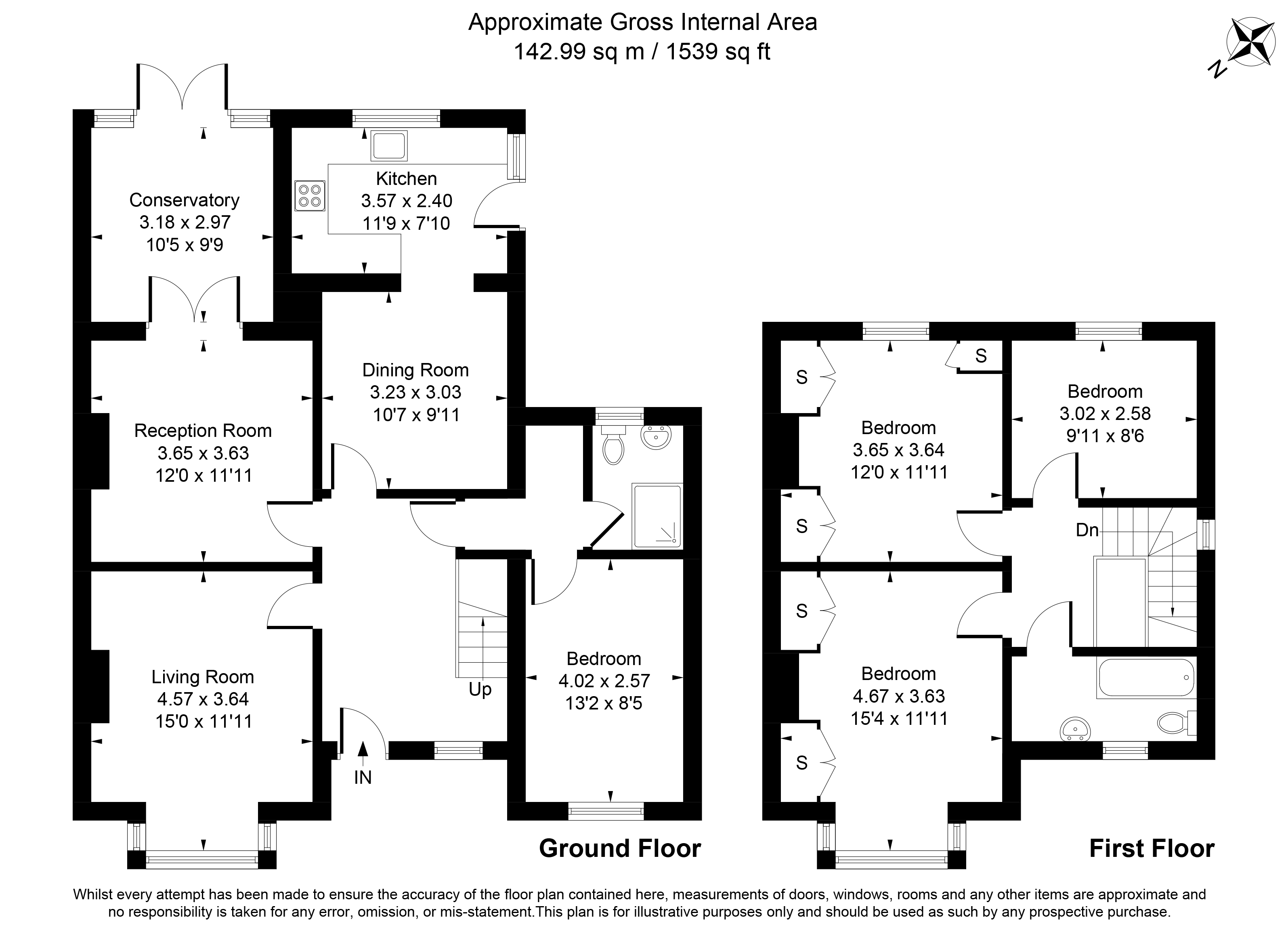 34, Parkland Grove, Ashford floorplan
