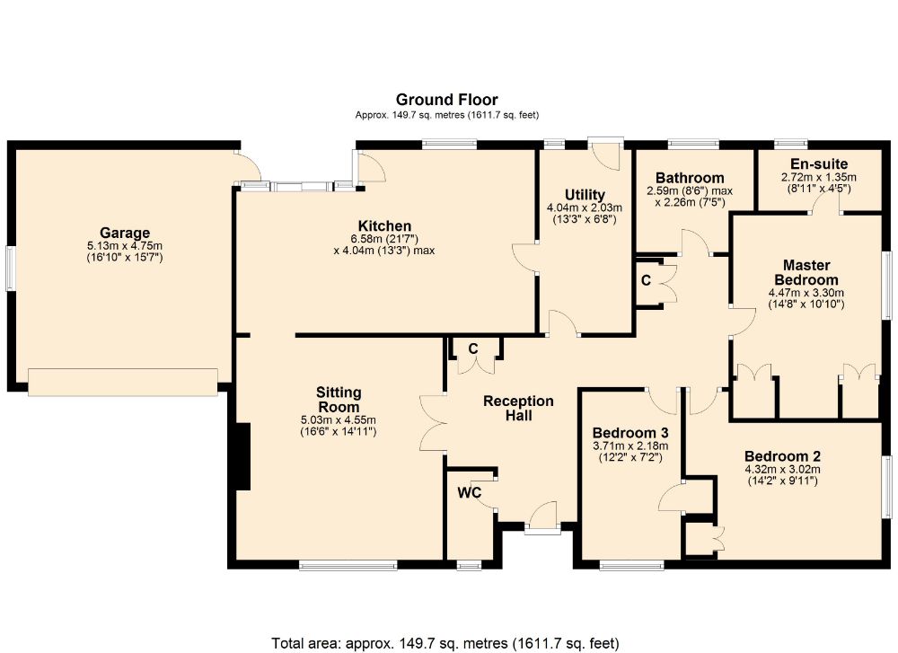 3 Bedrooms Detached bungalow for sale in Bricketts Lane, Flore, Northampton NN7