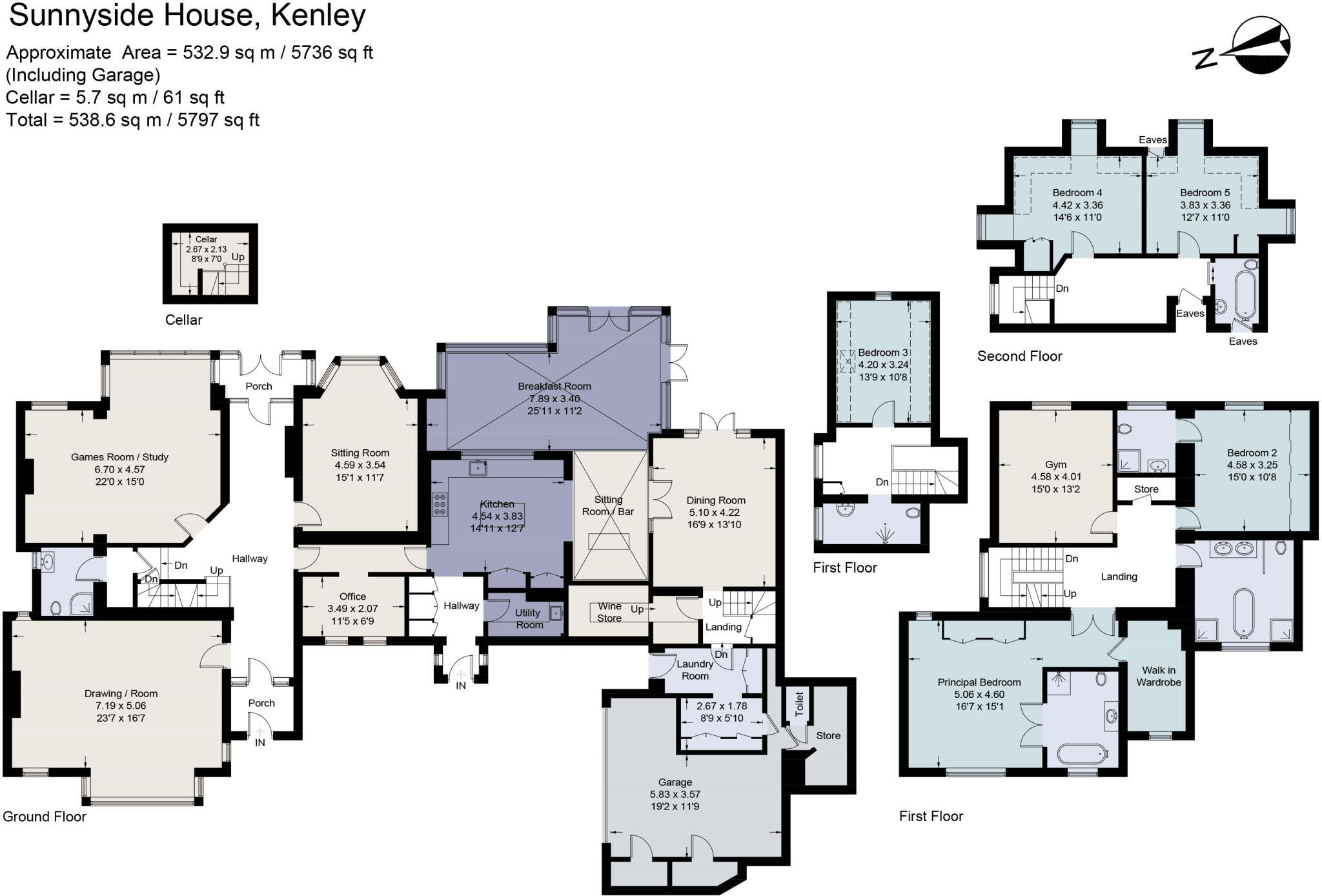 26, Hayes Lane, Kenley floorplan