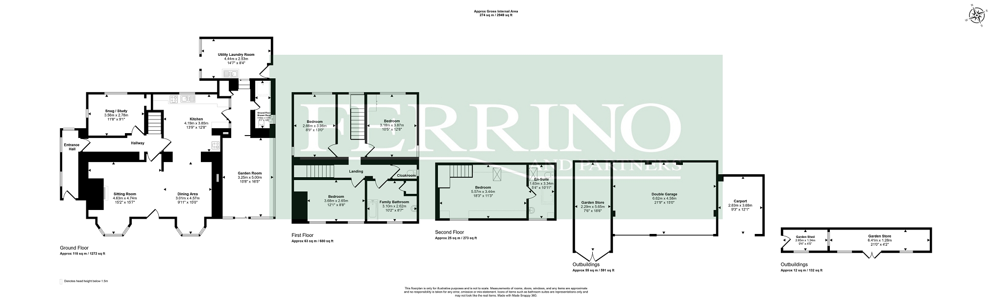 Whitecliff Villa, Bridge Road, Coleford floorplan