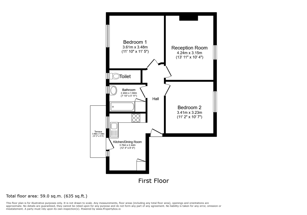 14, Springfield Court, London floorplan