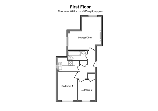 Benhill Road, Sutton floorplan