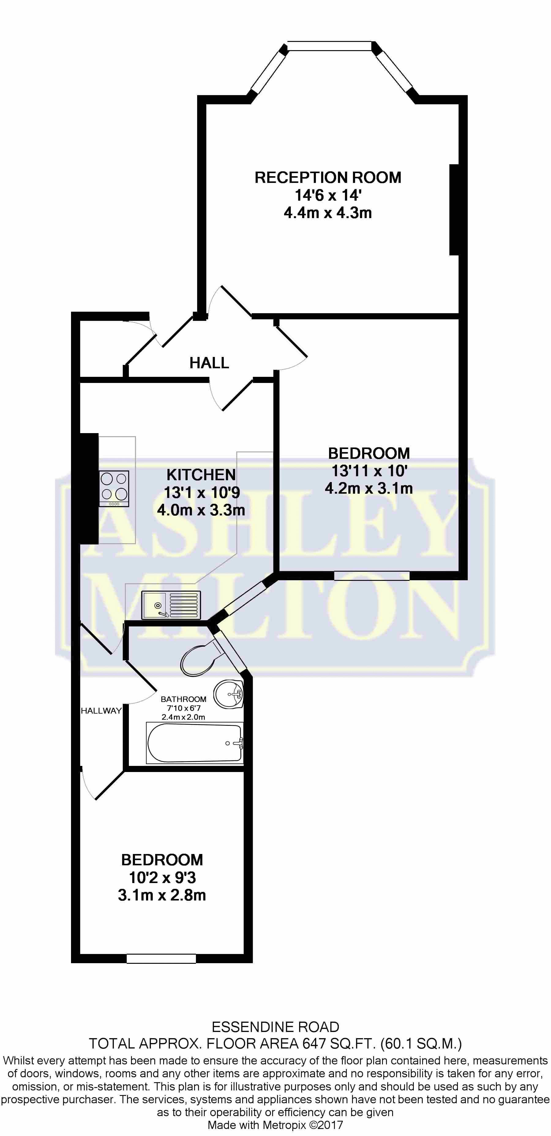 2 Bedrooms Flat to rent in Essendine Road, London W9