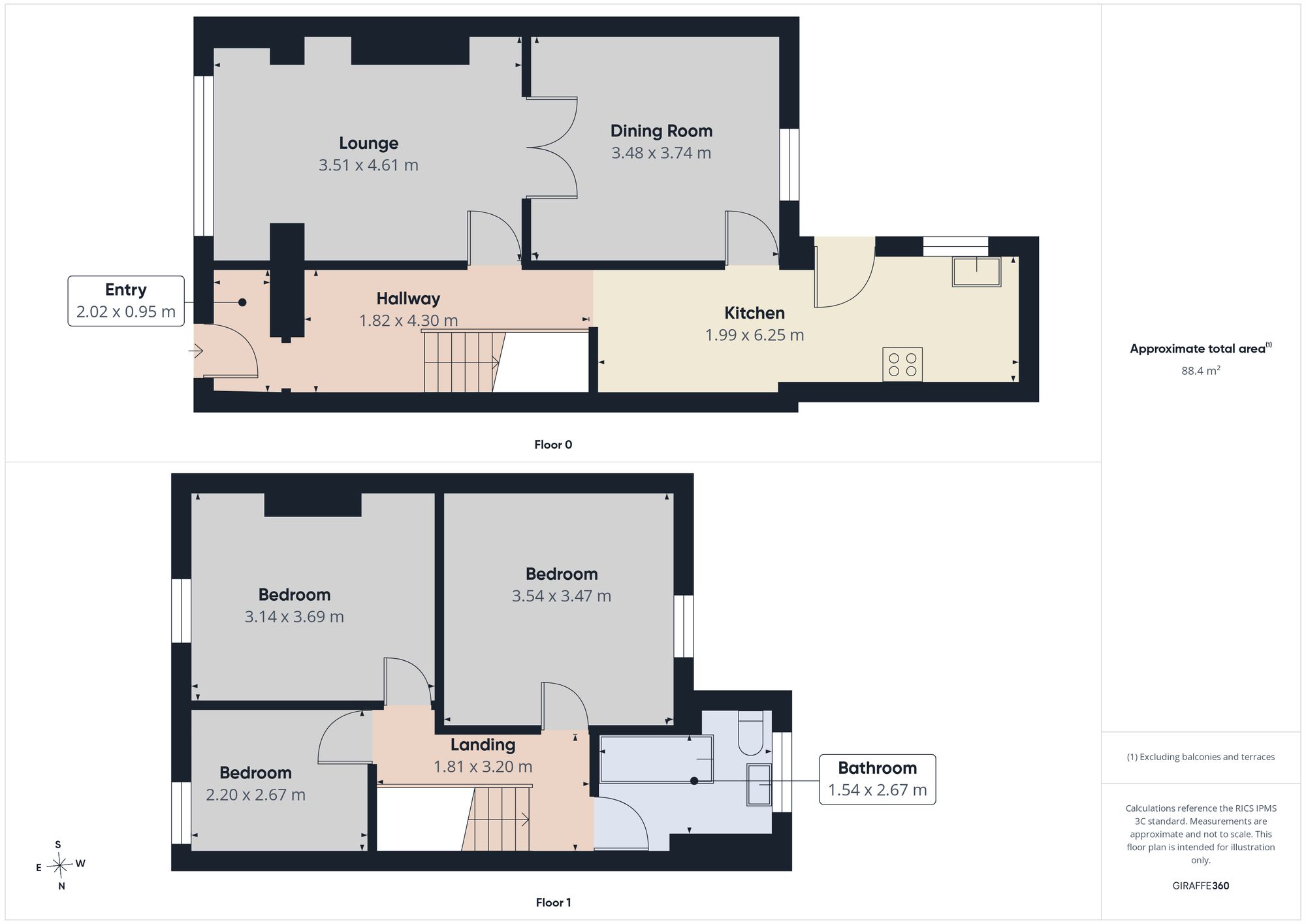 24 Fowler Gardens, Gateshead floorplan