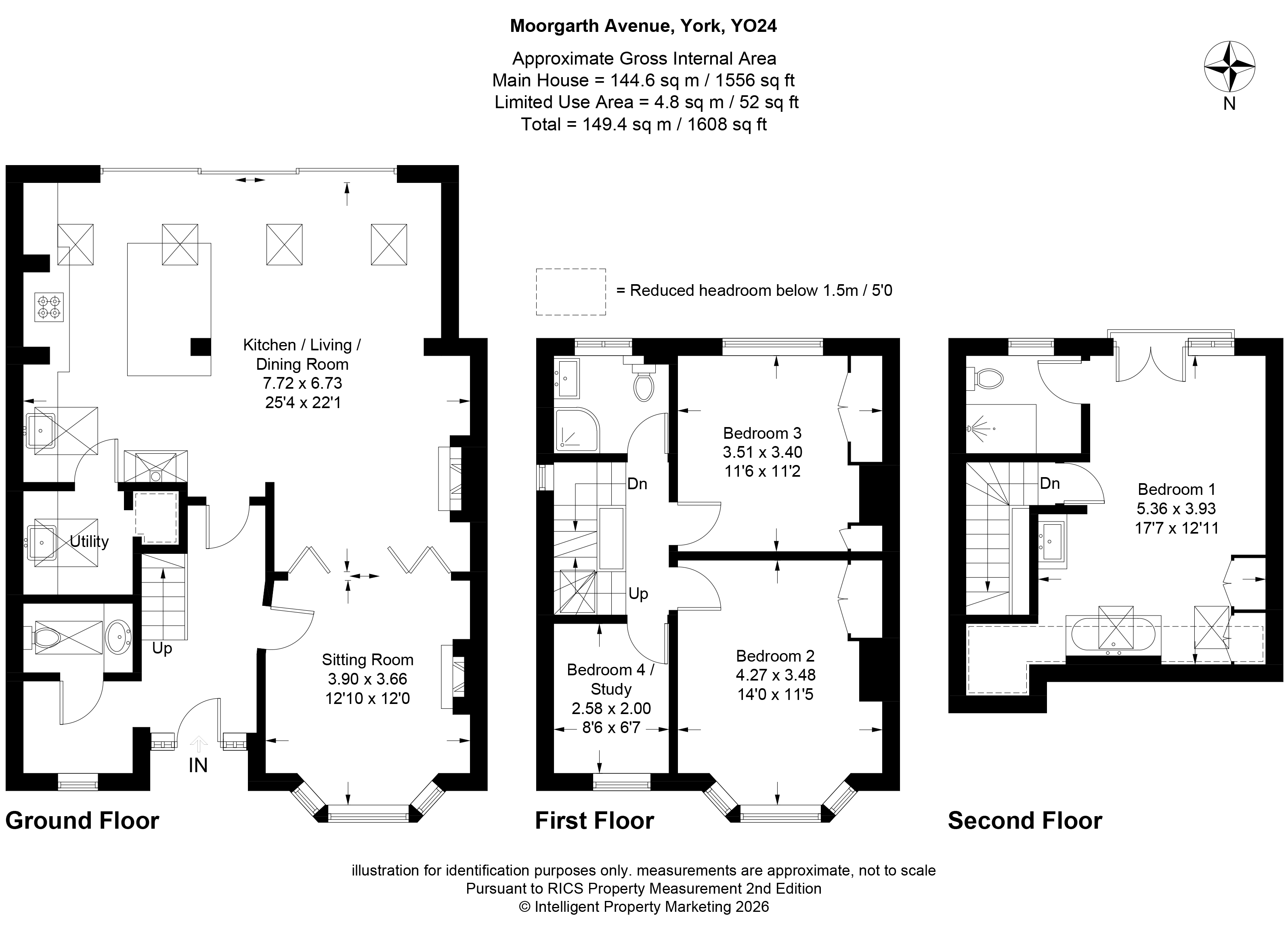 3, Moorgarth Avenue, North Yorkshire floorplan