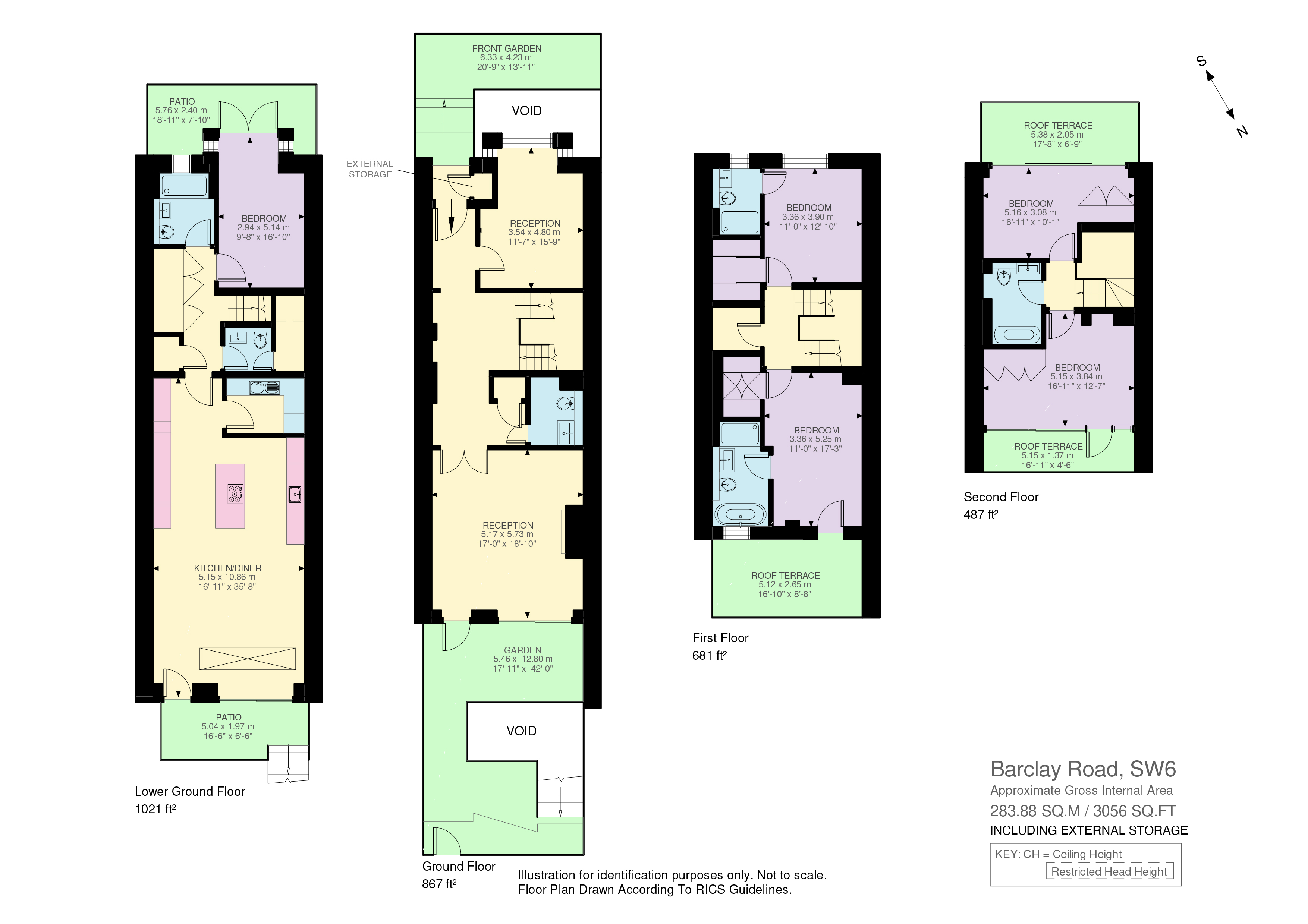 Barclay Road, London floorplan