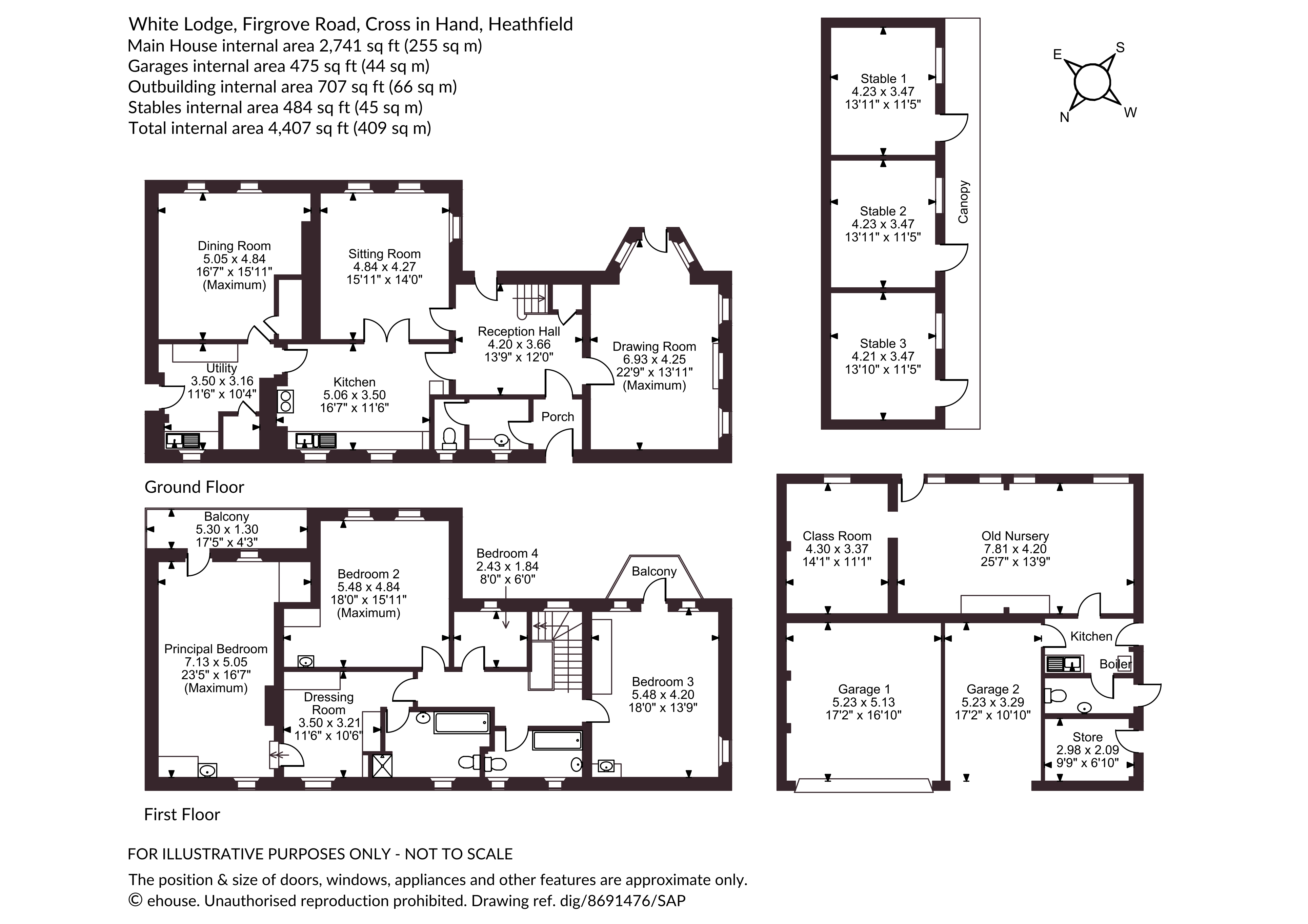White Lodge,, Firgrove Road, Heathfield floorplan