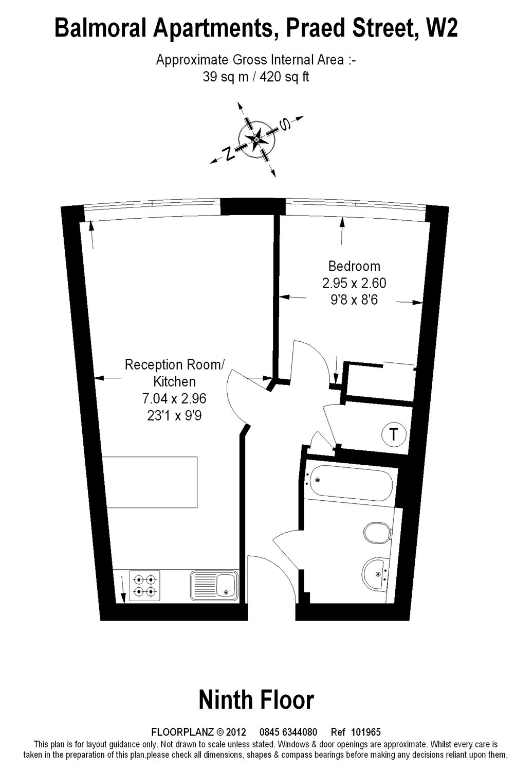 1 Bedrooms Flat to rent in Balmoral Apartments, Paddington W2