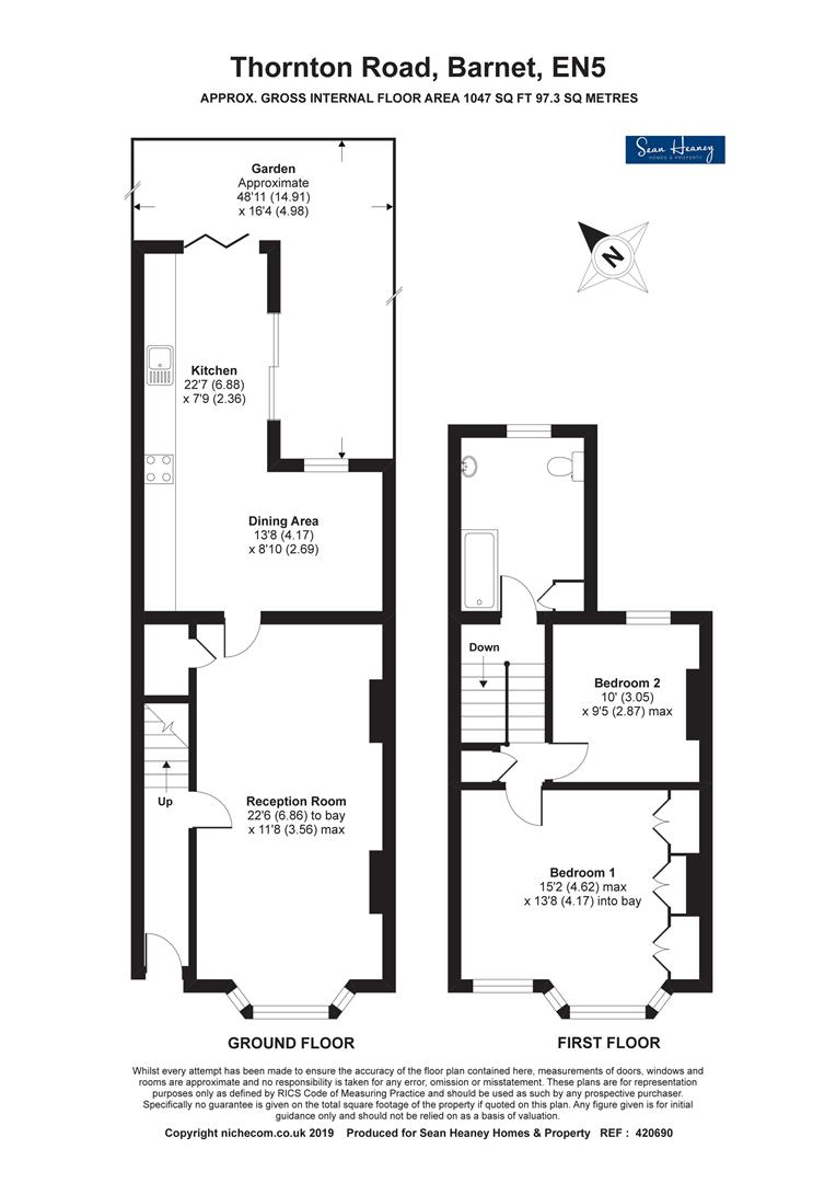 2 Bedrooms Terraced house for sale in Thornton Road, High Barnet, Barnet EN5