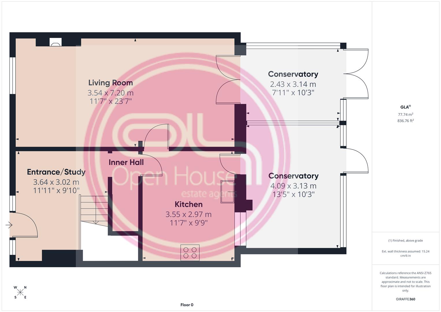 11, Bass's Crescent, Swadlincote floorplan