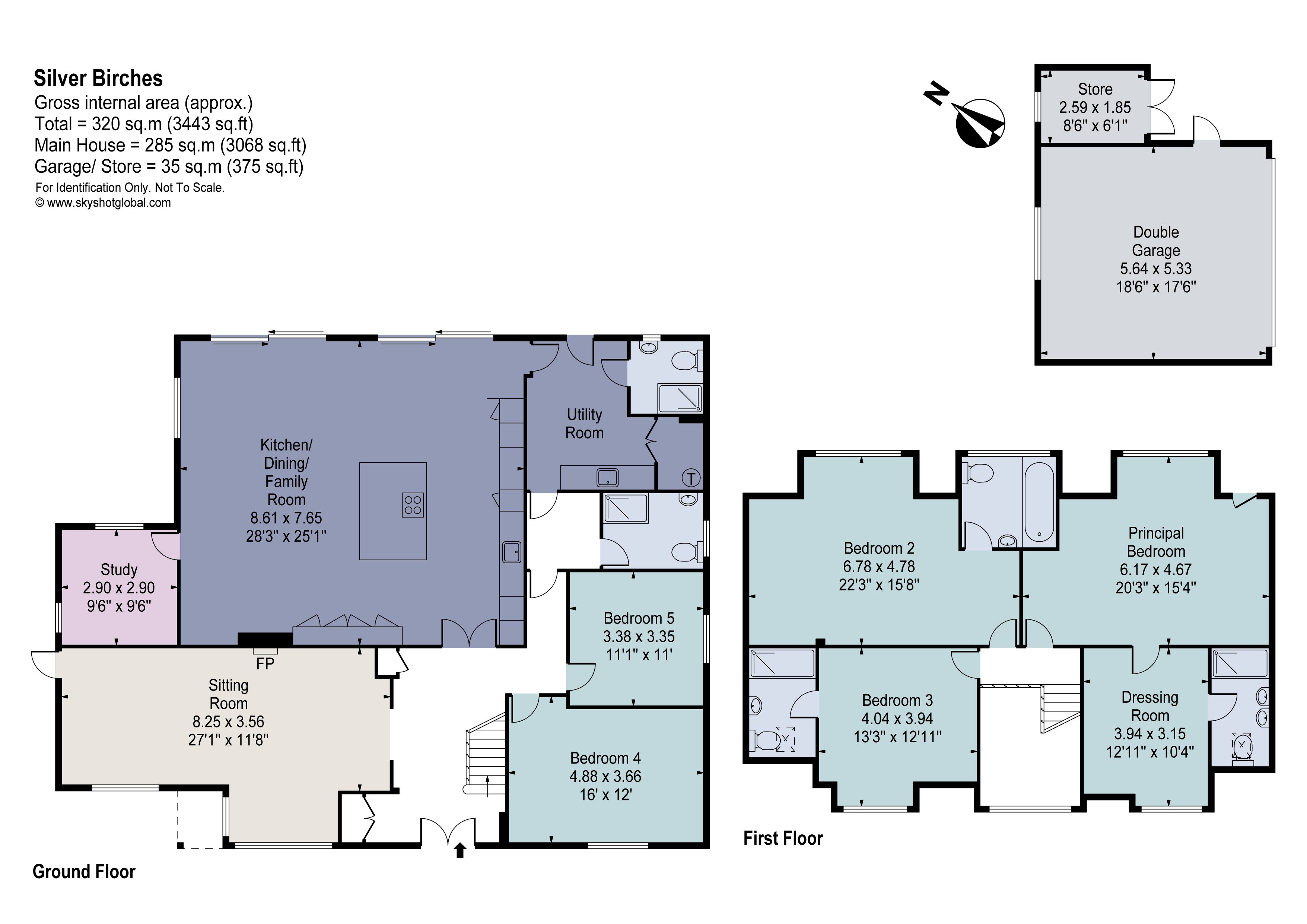 Silver Birches,, Pitch Place, Godalming floorplan