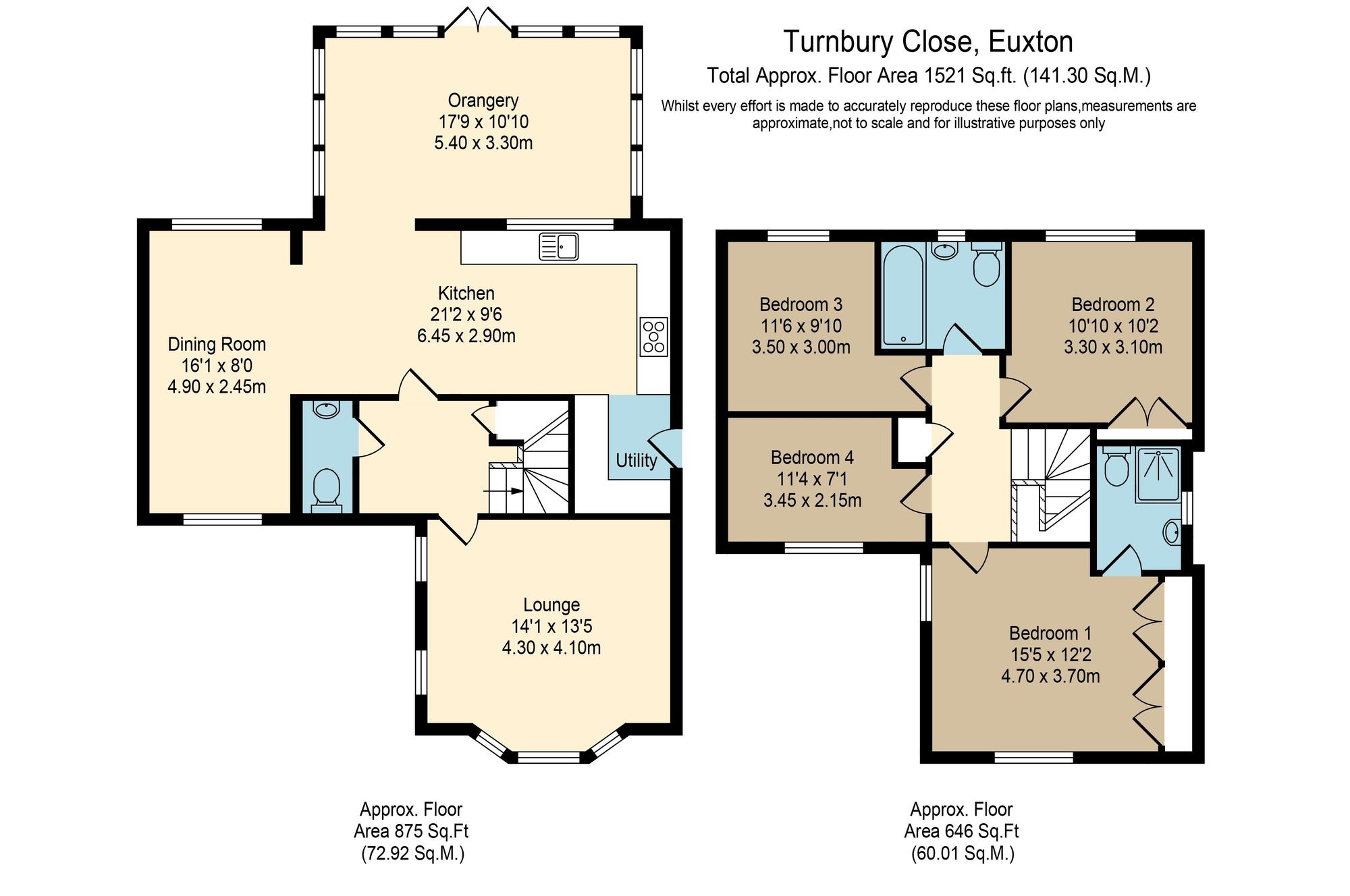 15 Turnbury Close, Chorley floorplan
