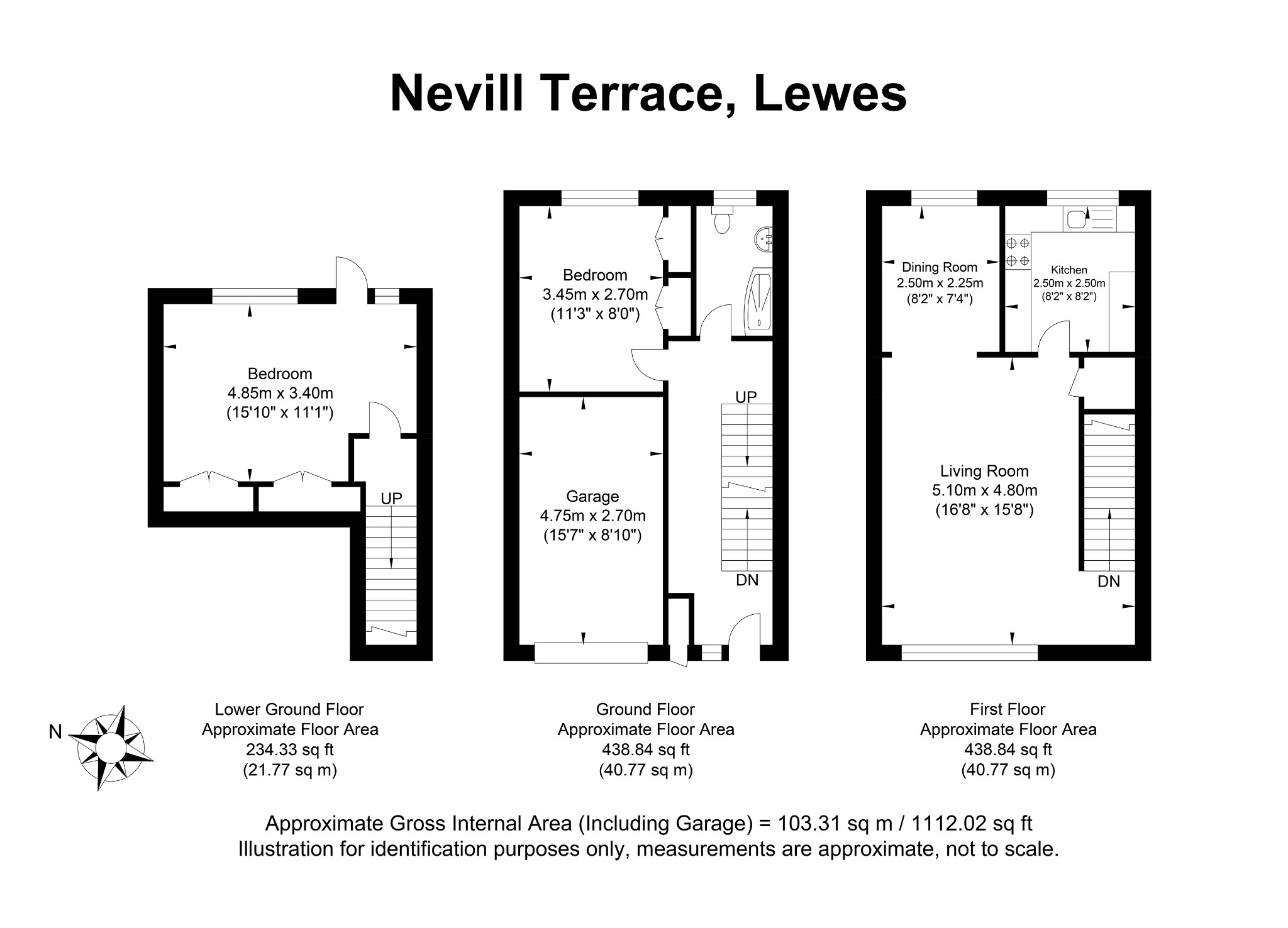 3, Nevill Terrace, Lewes floorplan