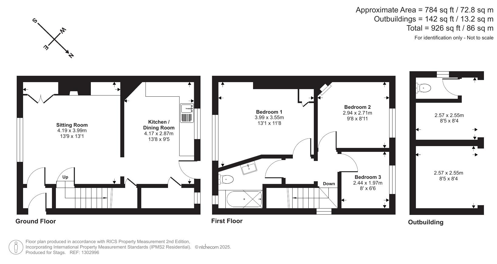 1 Dunscombe Cottages, Exeter floorplan