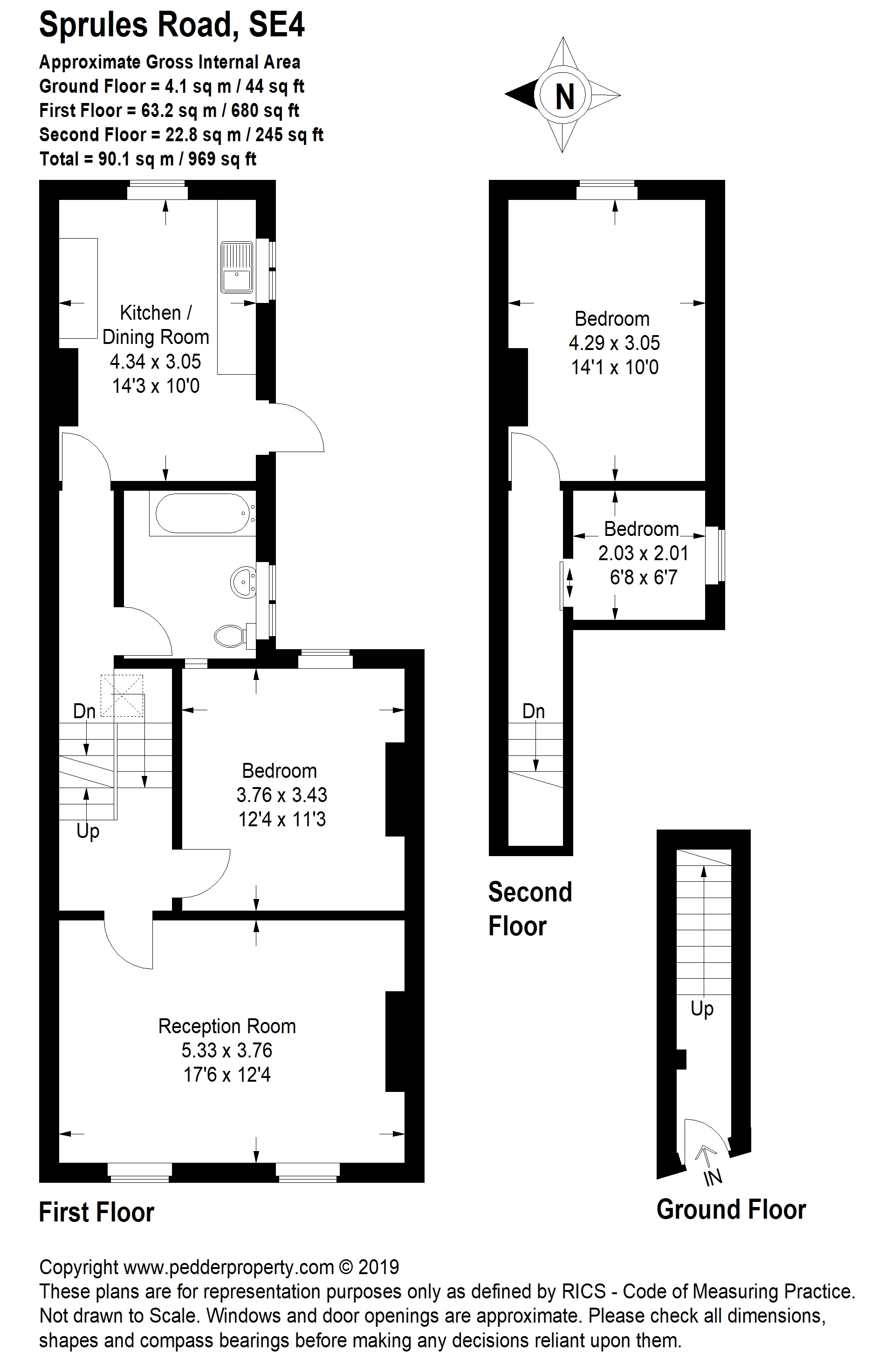 3 Bedrooms Flat for sale in Sprules Road, London SE4