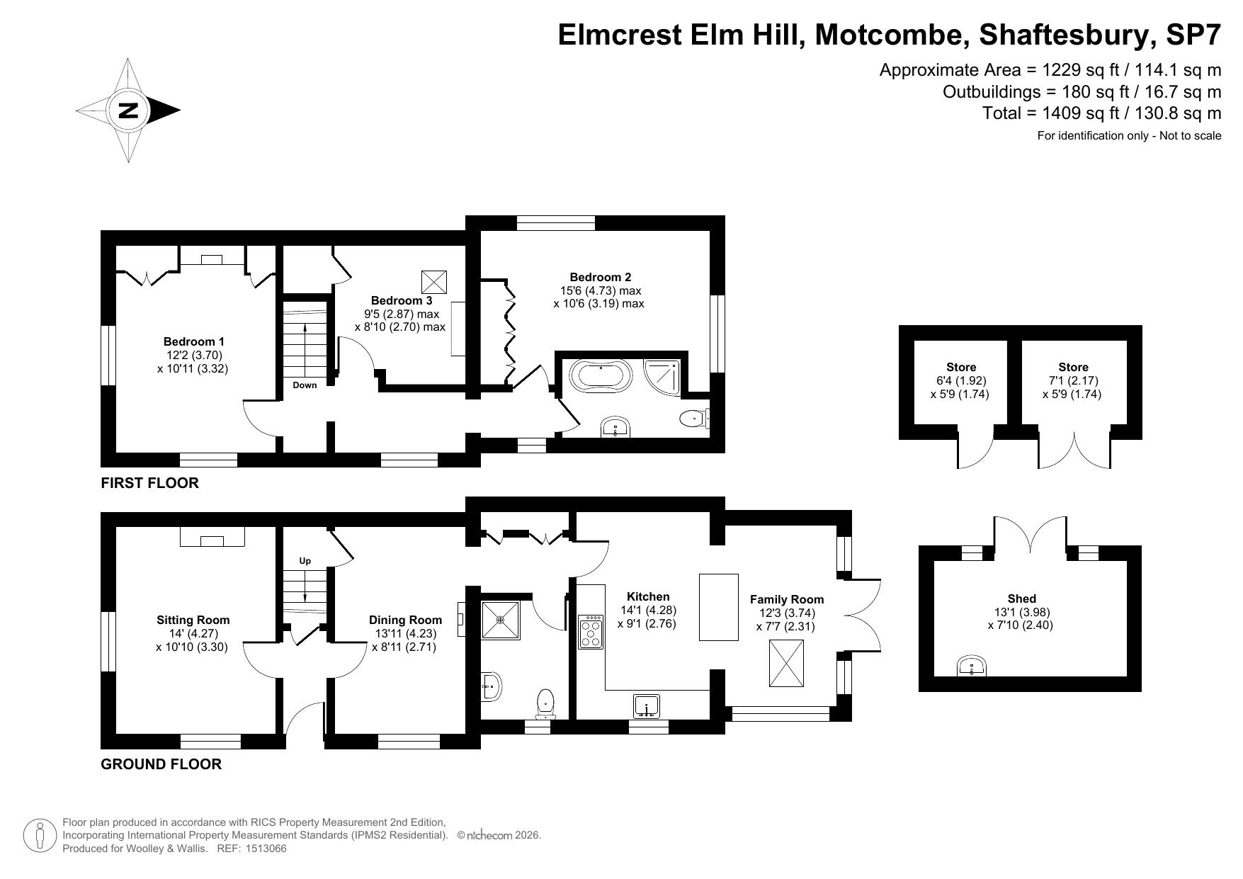 Elmcrest,, Elm Hill, Shaftesbury floorplan