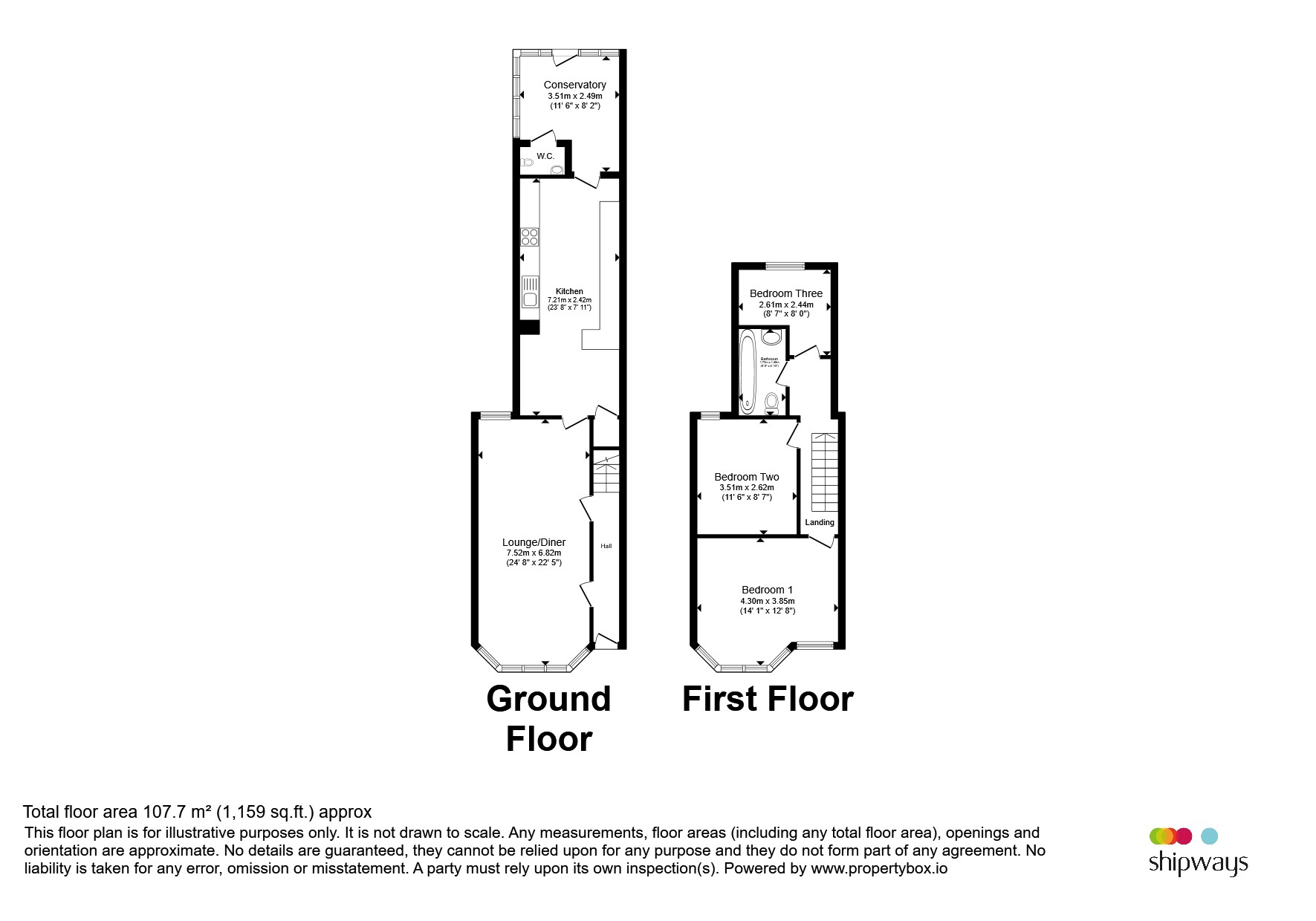 125, Claremont Road, Rugby floorplan