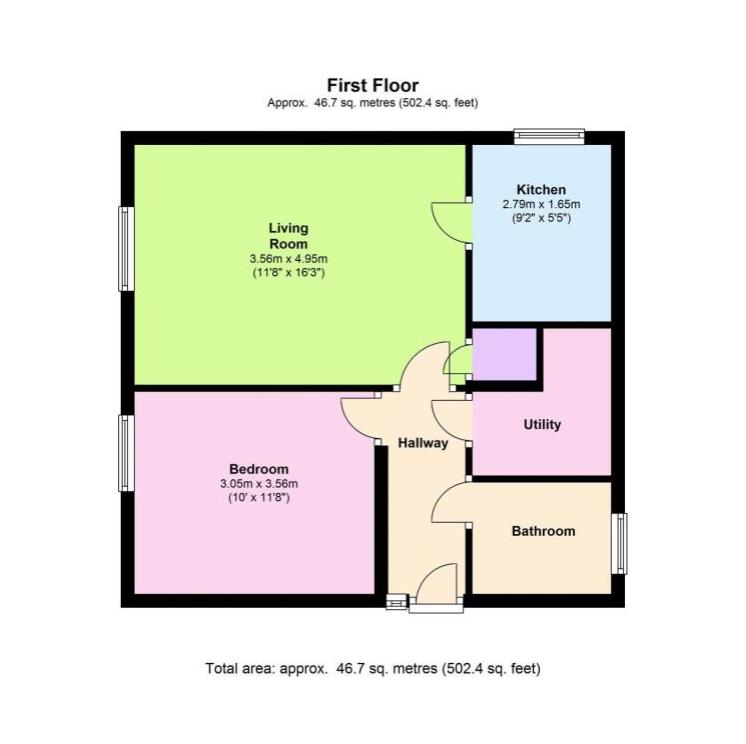 13, Wansford Place, Corby floorplan