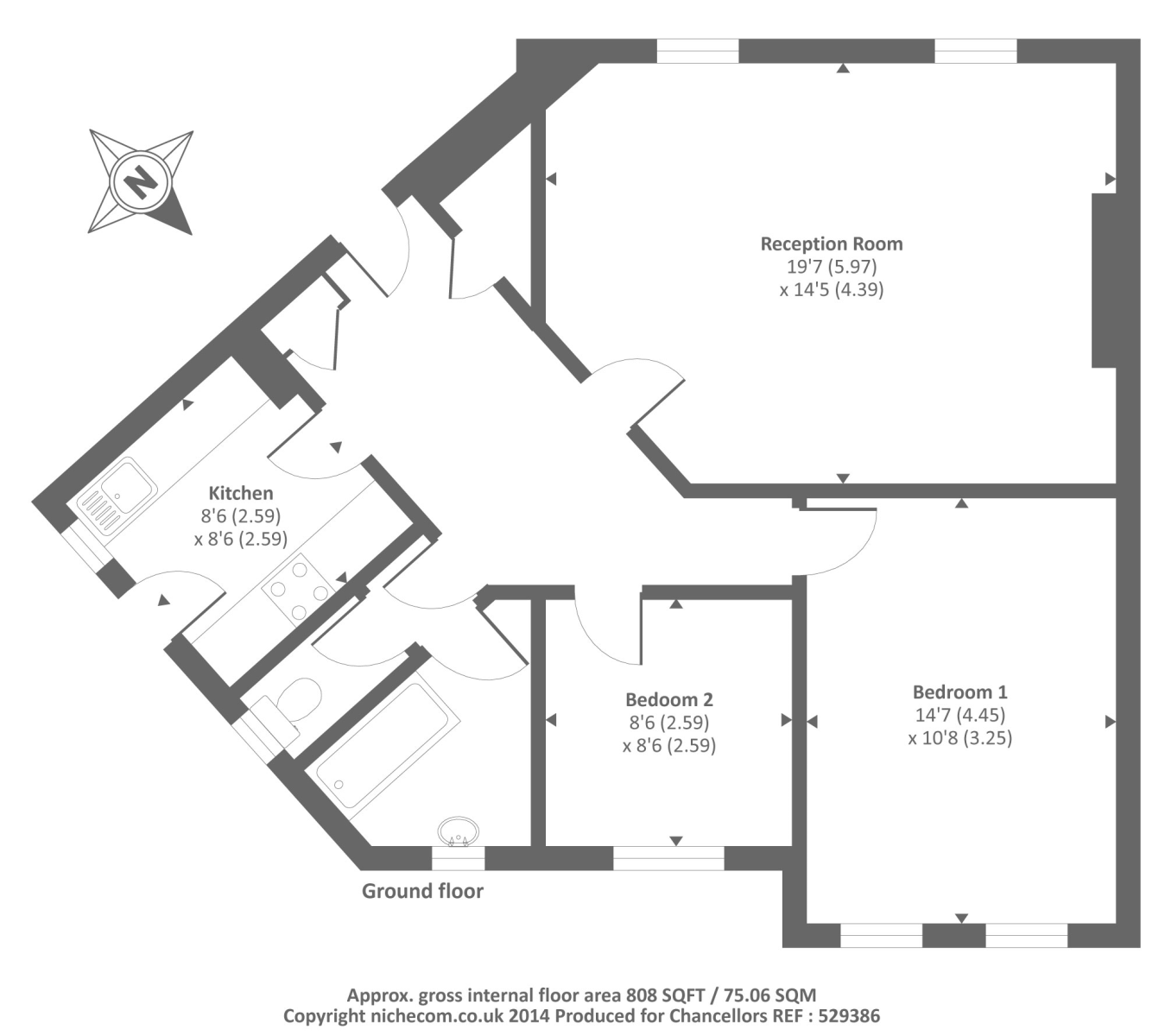 2 Bedrooms Flat to rent in Richmond, Surrey TW10