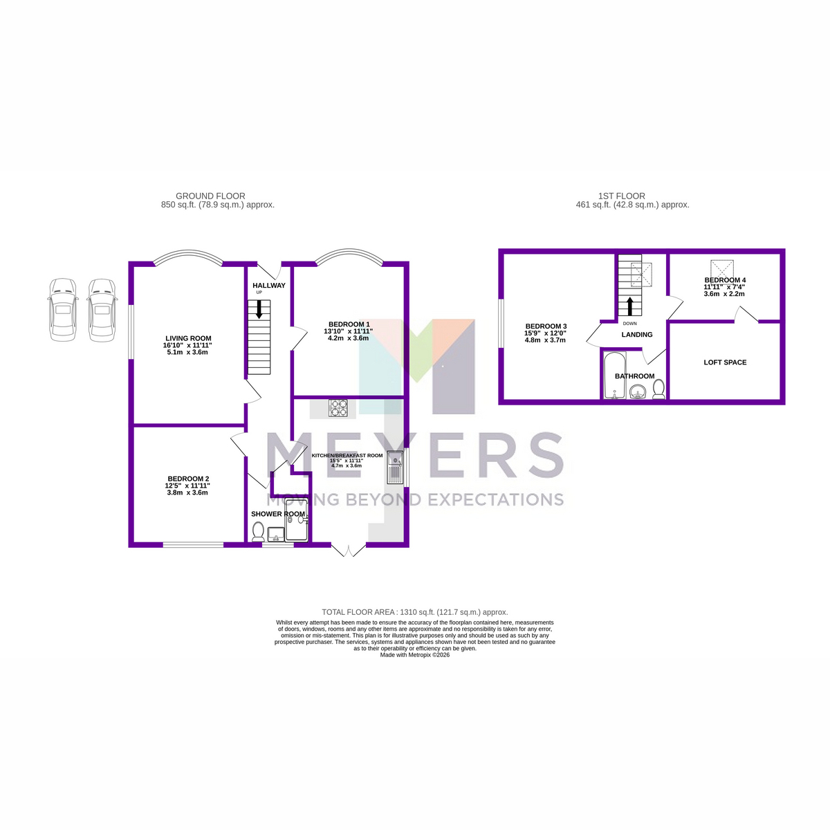 2a, Elm Avenue, Christchurch floorplan