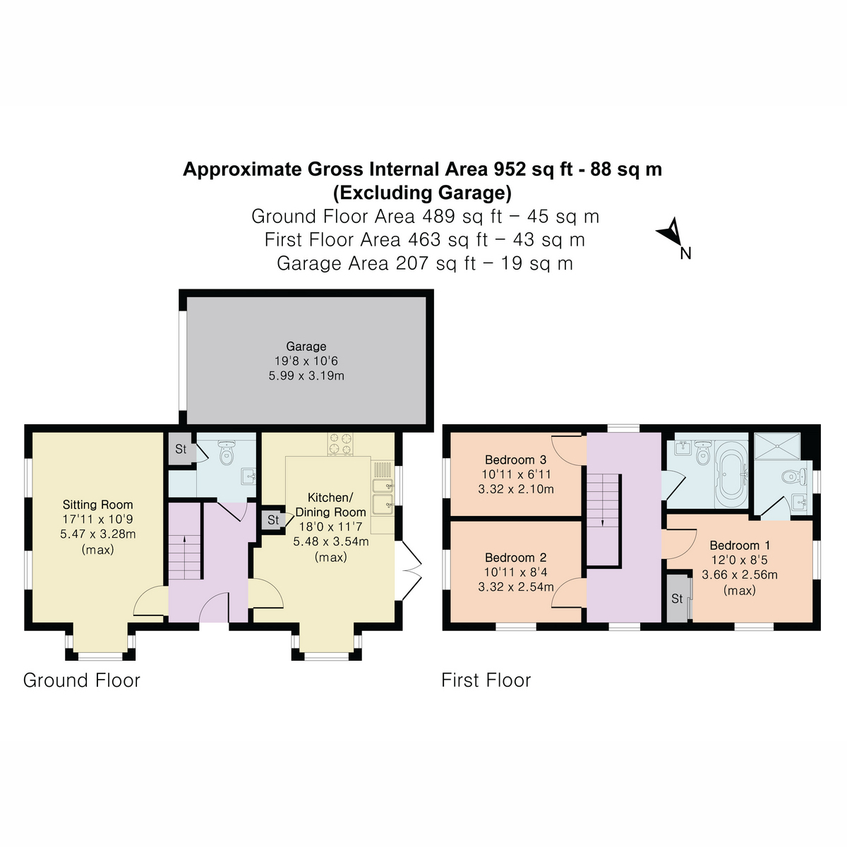 18, Isis Close, Chilton floorplan