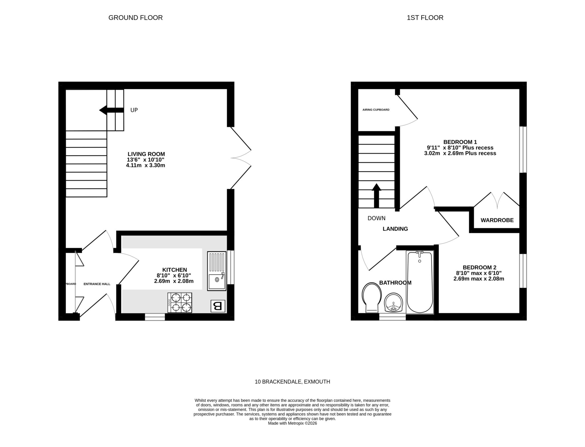 10, Brackendale, Exmouth floorplan