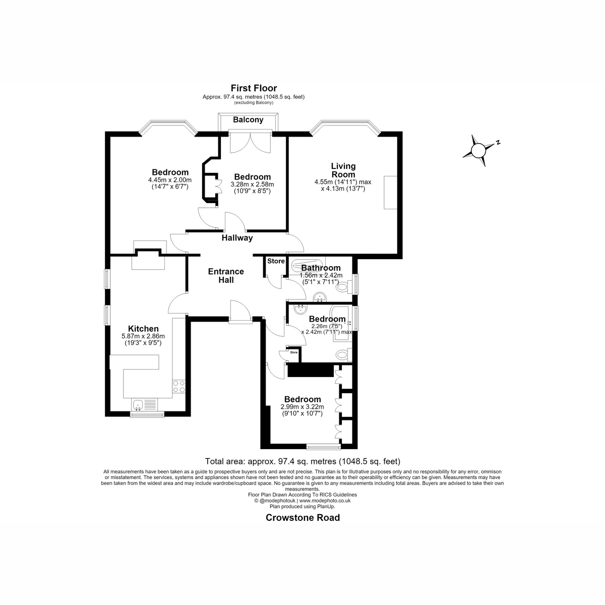 126a, Crowstone Road, Westcliff-on-sea floorplan