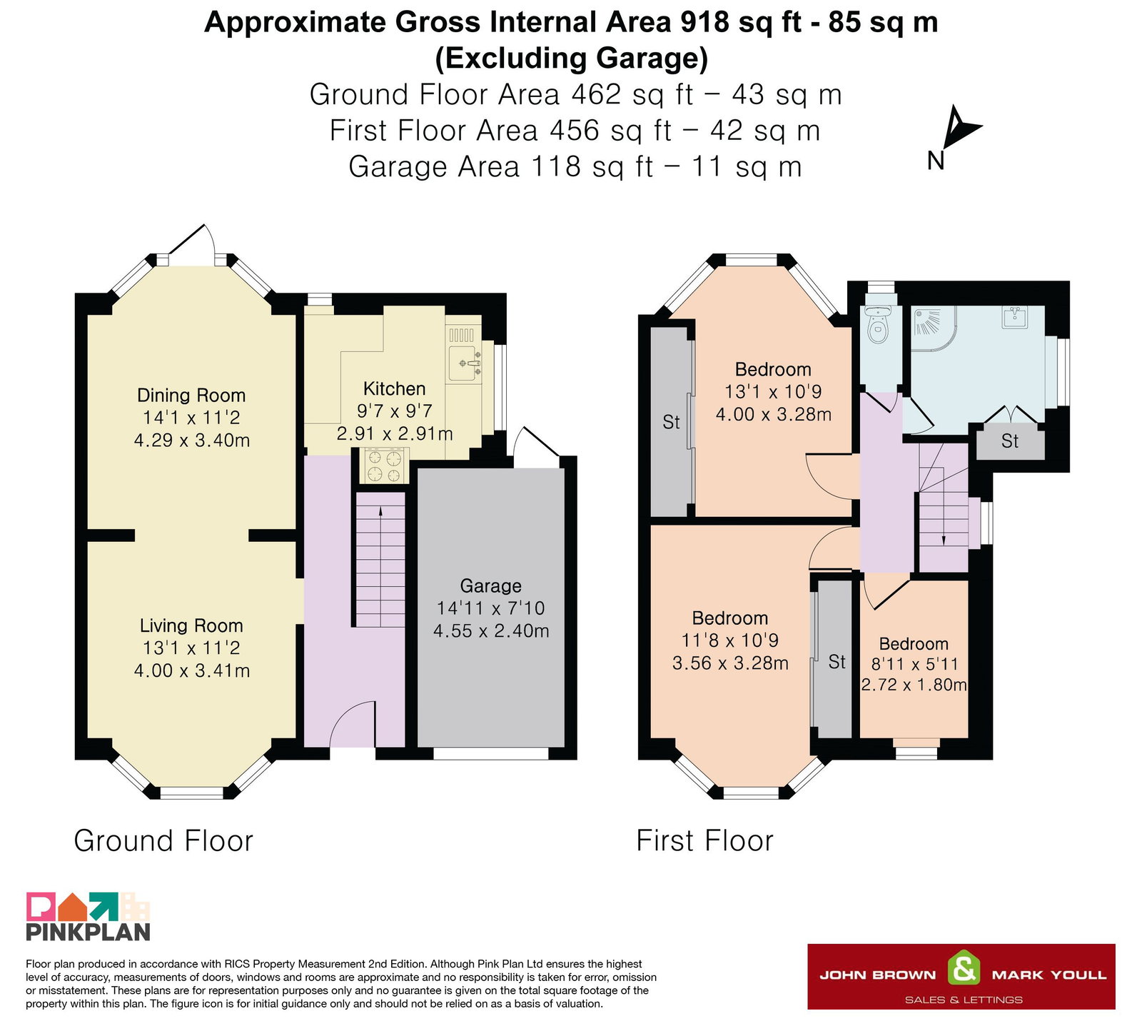 2, Grisedale Close, Purley floorplan