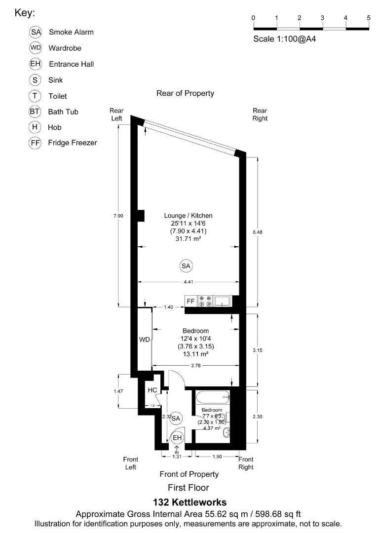 132, The Kettleworks, Birmingham floorplan